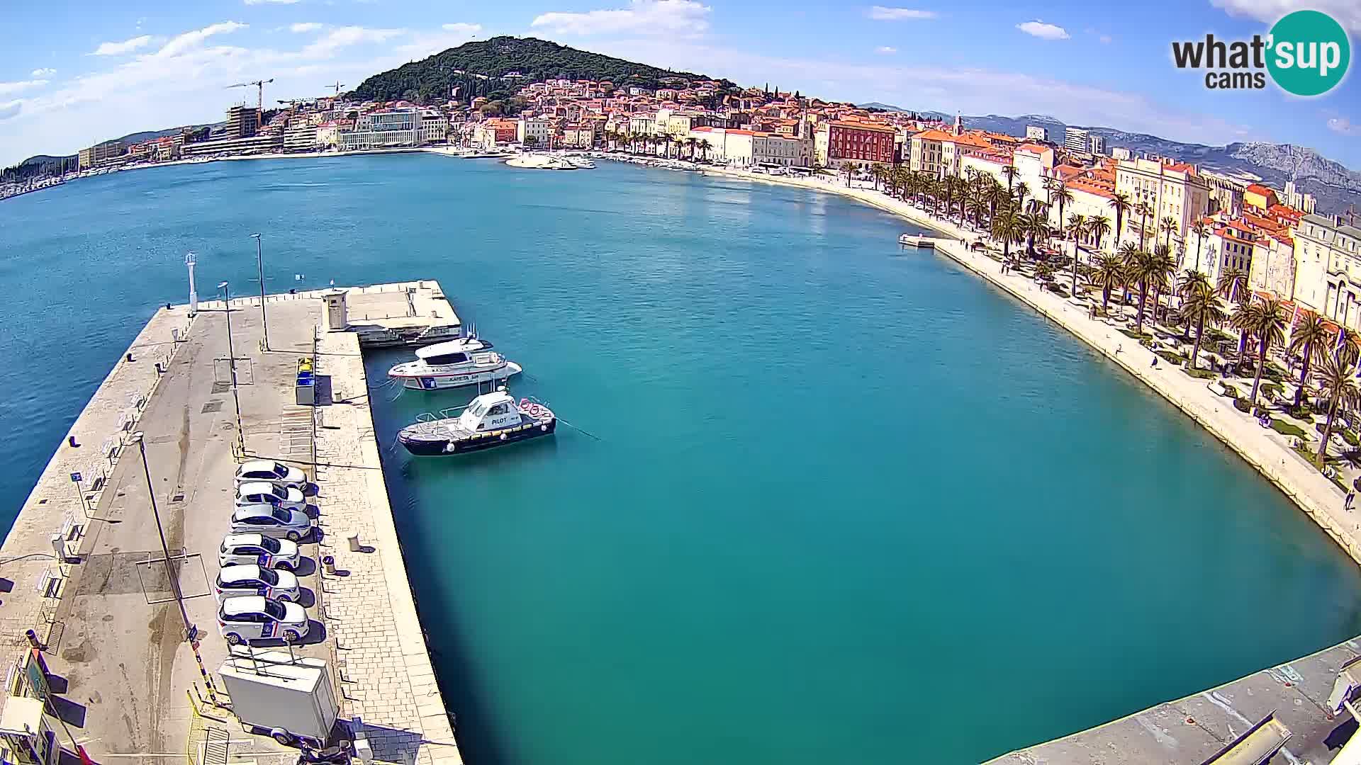 Spalato Riva panorama webcam