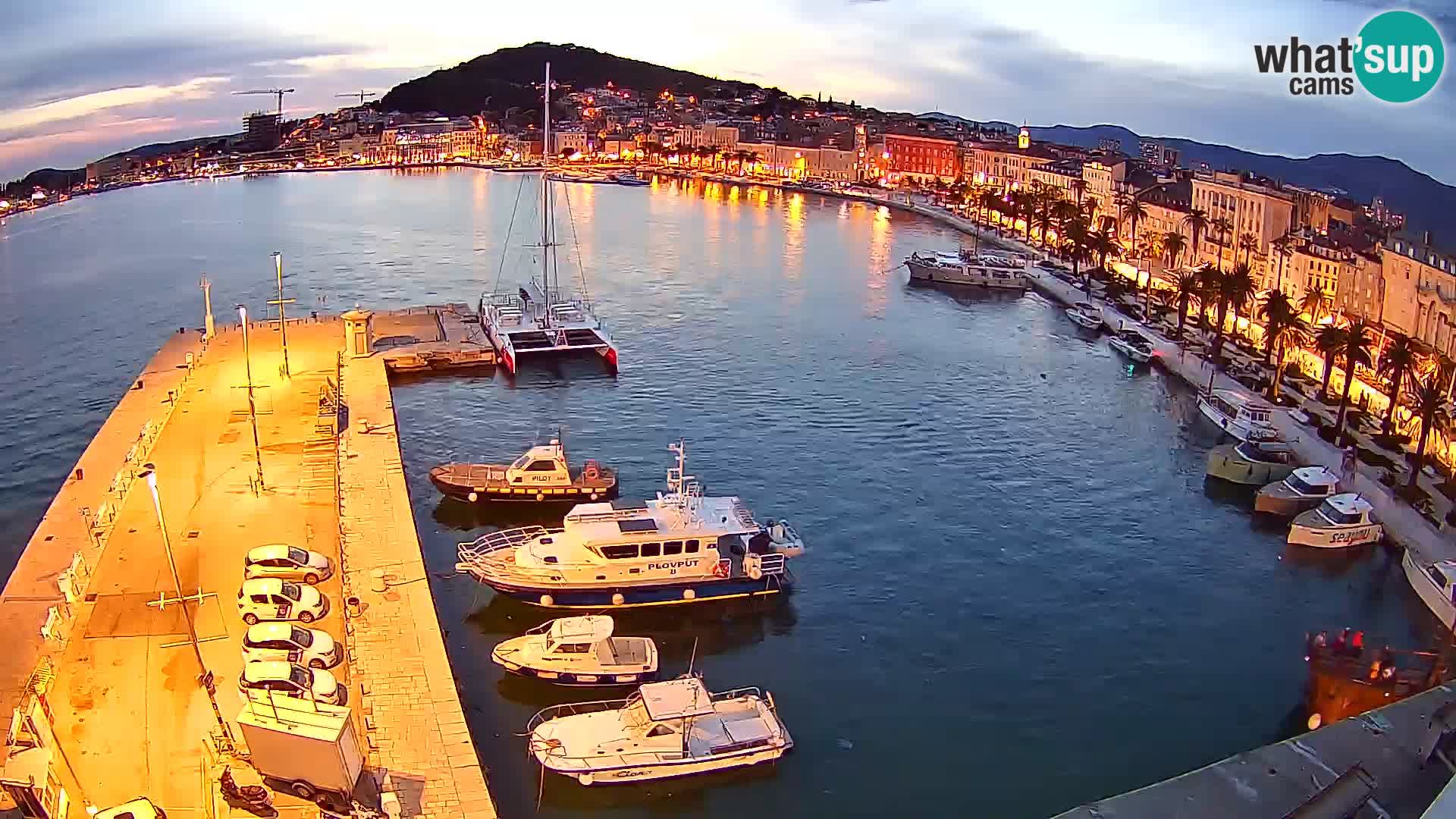 Spalato Riva panorama webcam