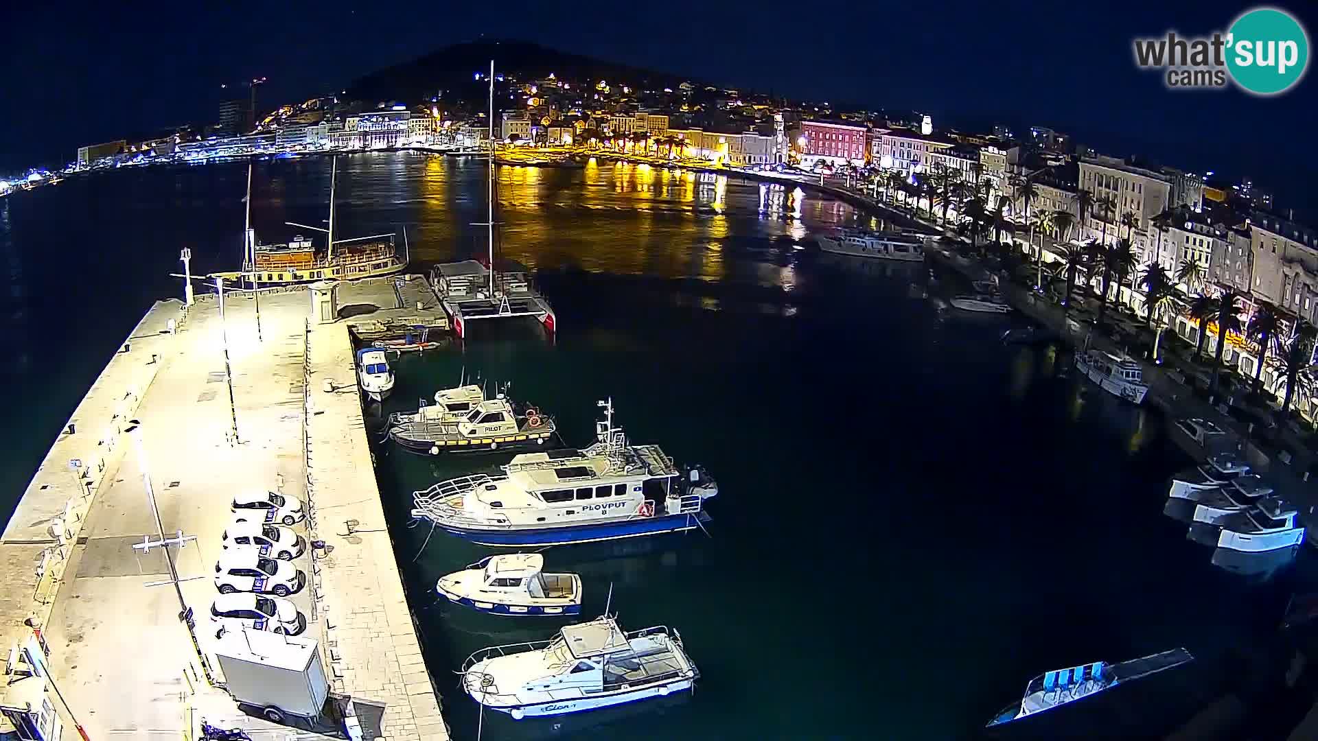 Spalato Riva panorama webcam