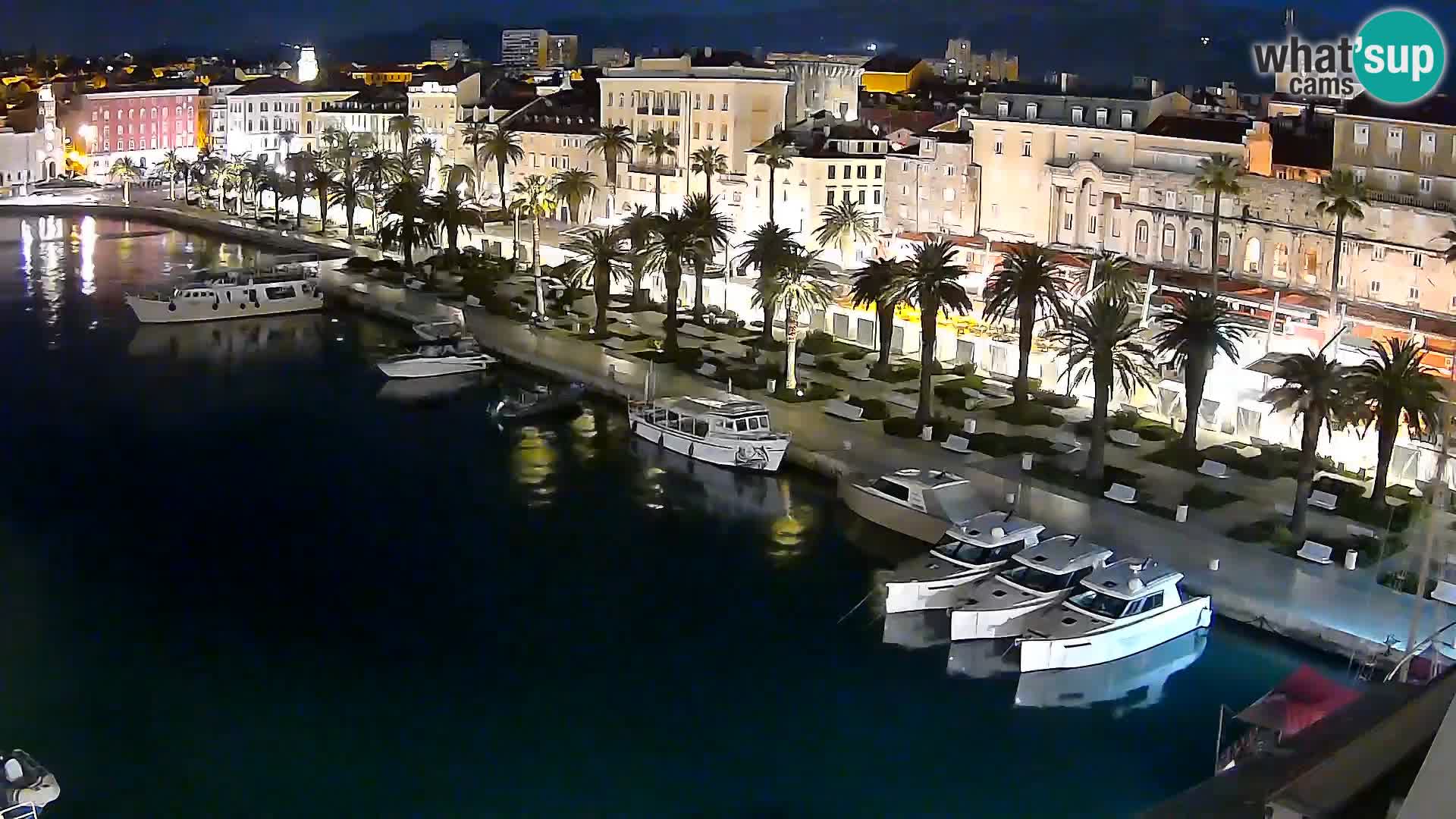 Spalato Riva panorama webcam