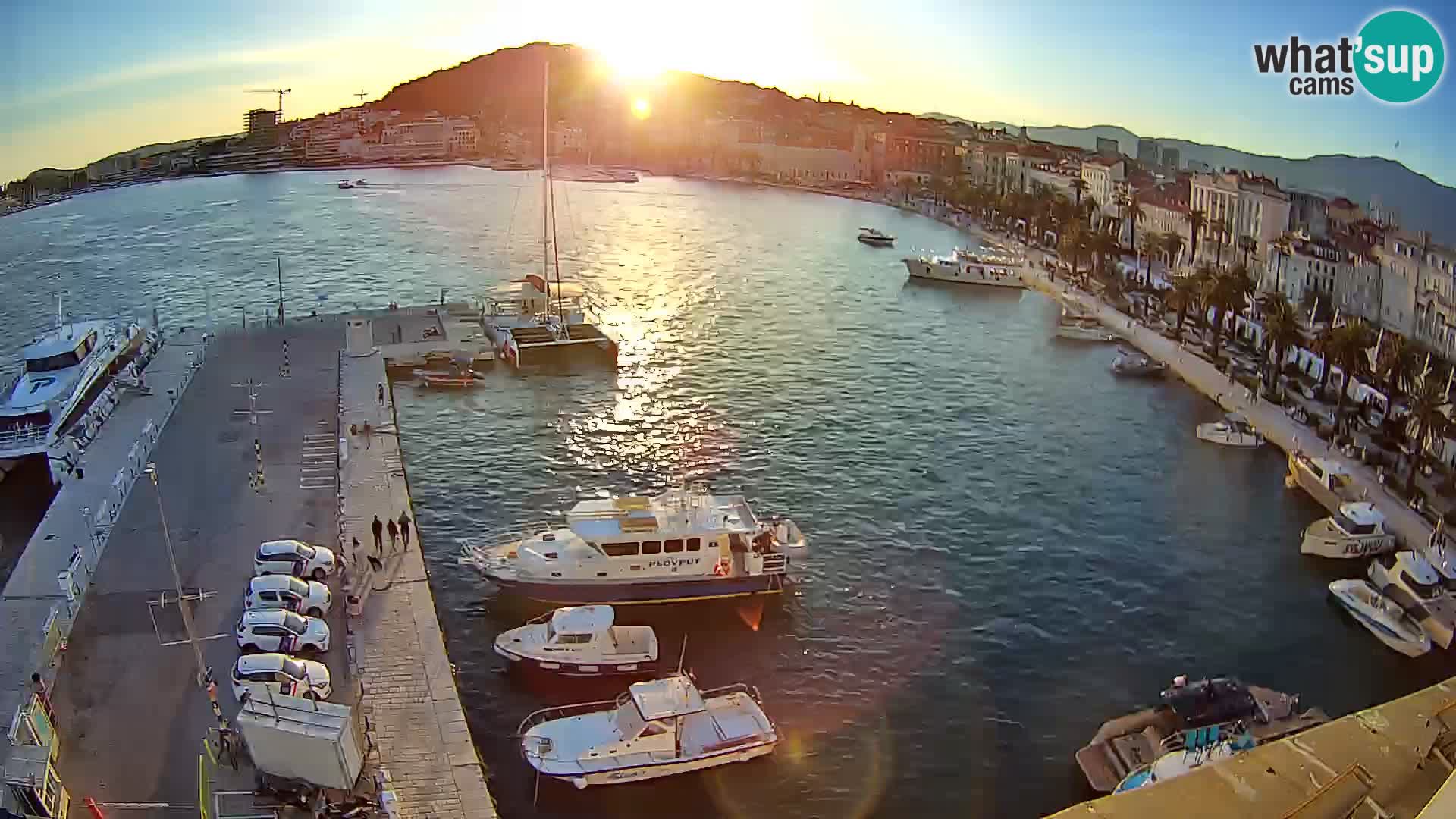 Spalato Riva panorama webcam