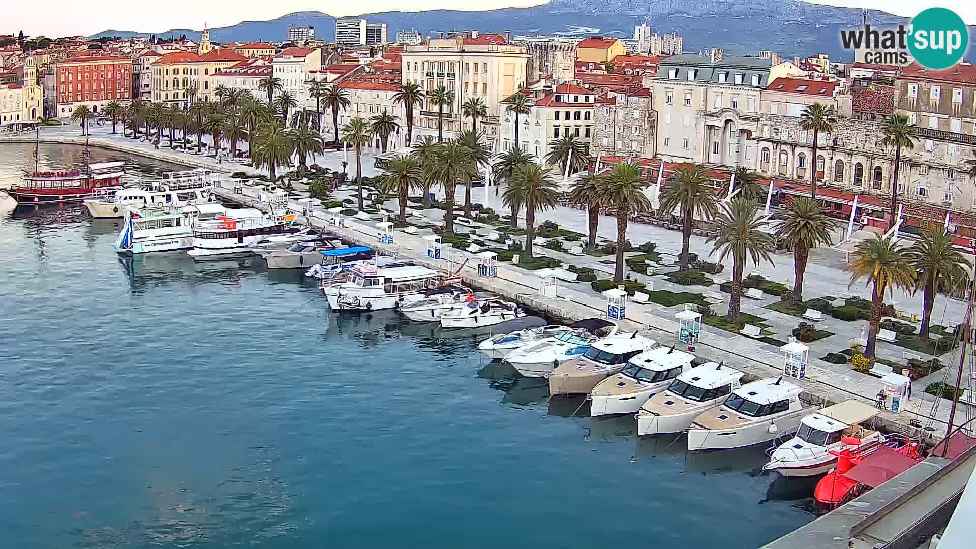 Spalato Riva panorama webcam