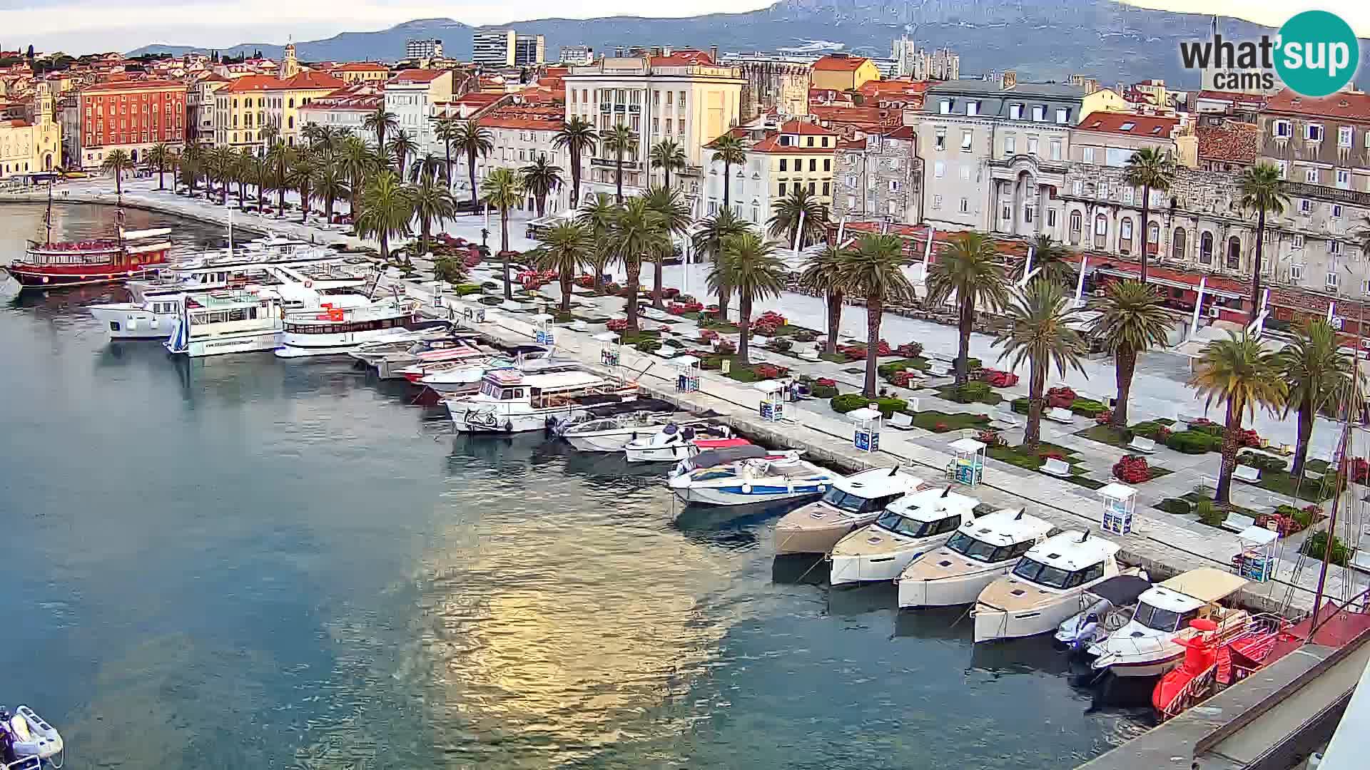 Spalato Riva panorama webcam
