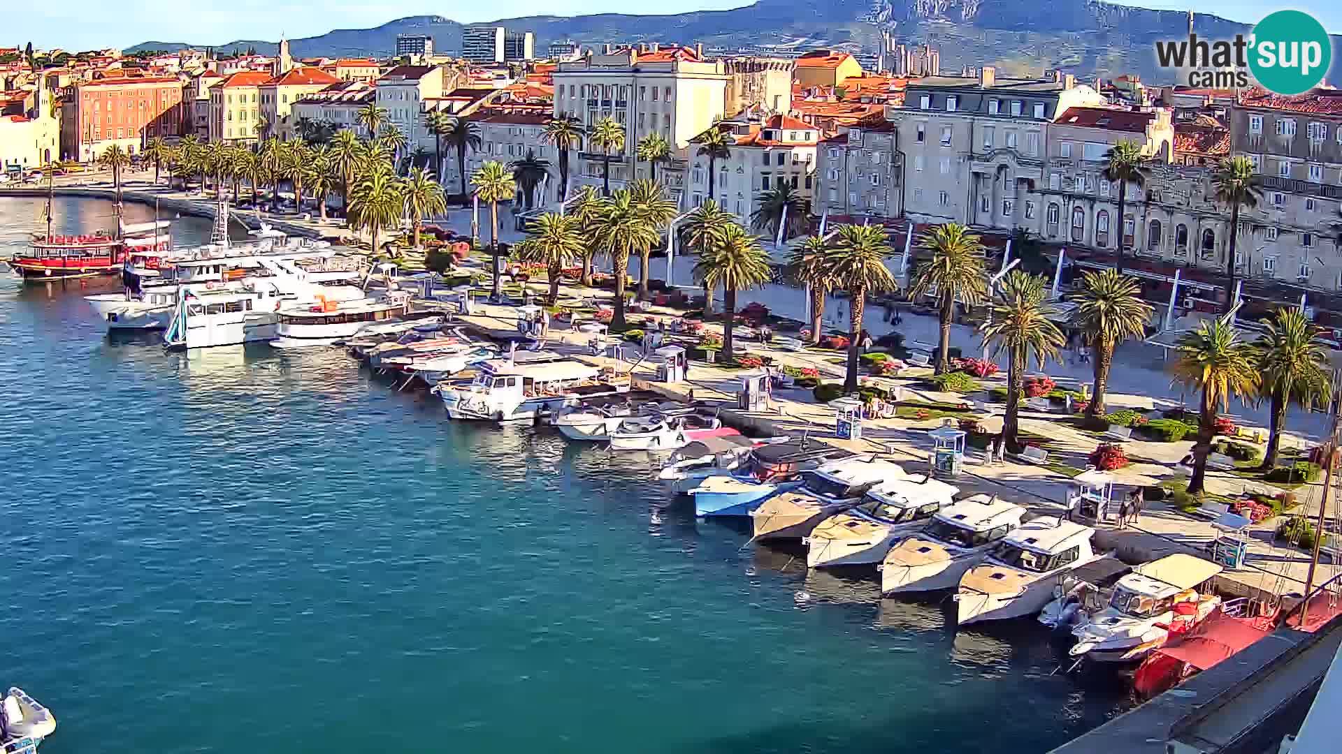 Spalato Riva panorama webcam