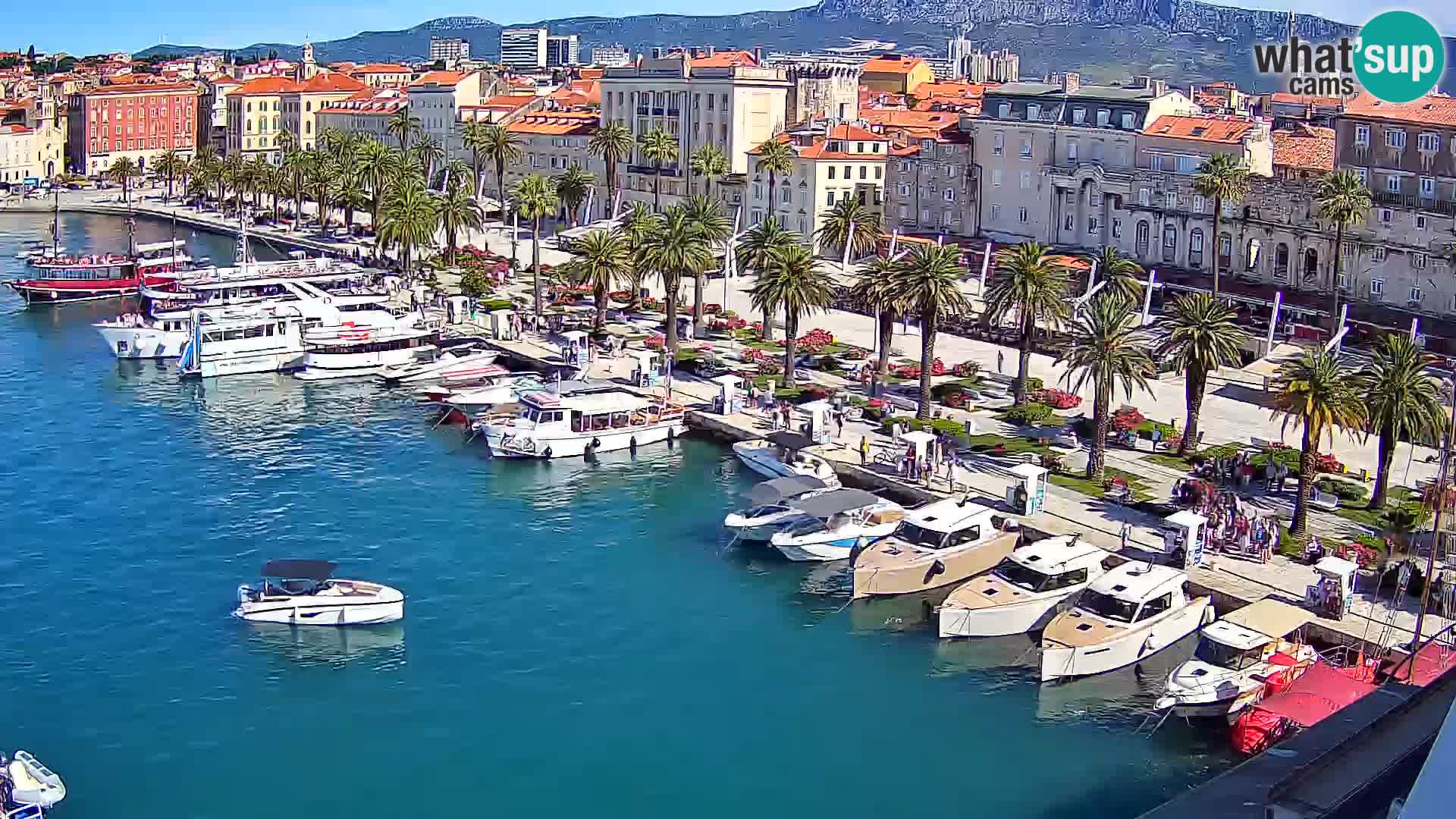 Spalato Riva panorama webcam