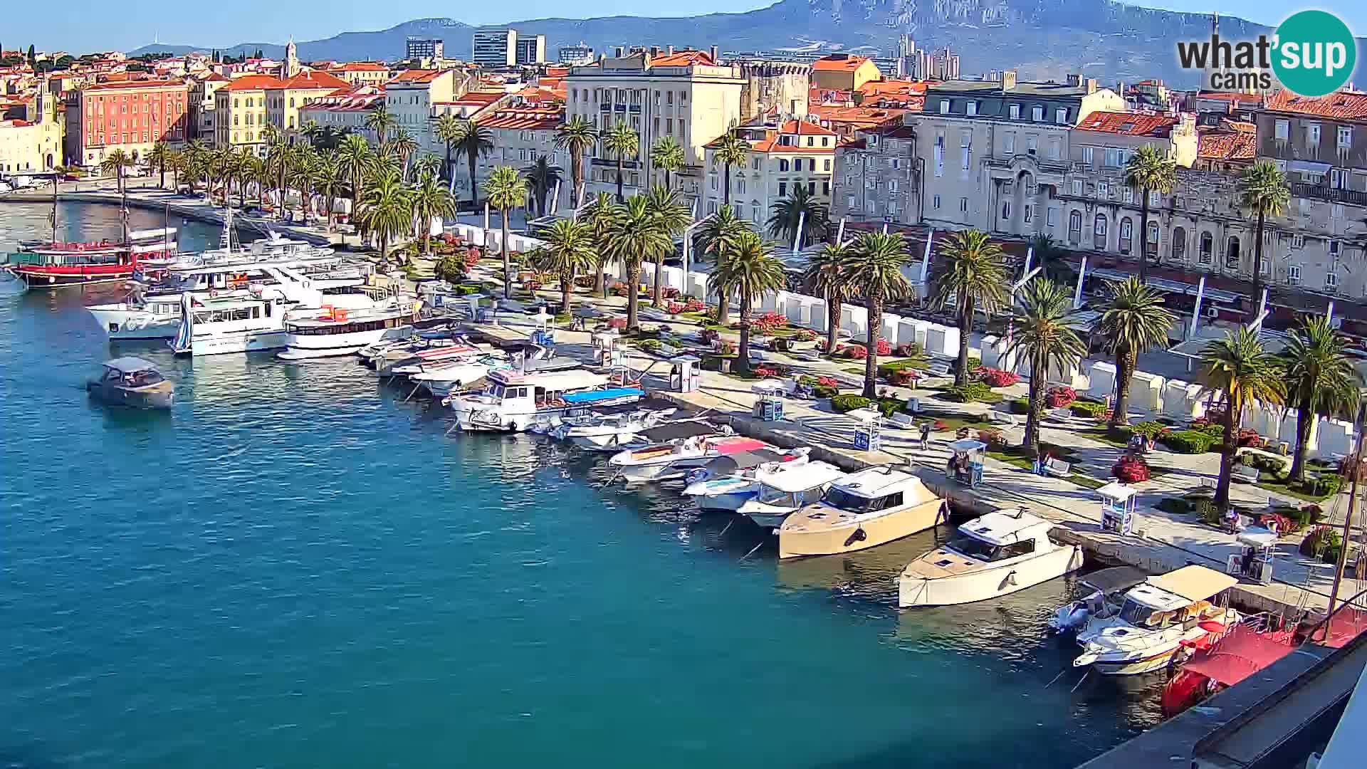 Spalato Riva panorama webcam