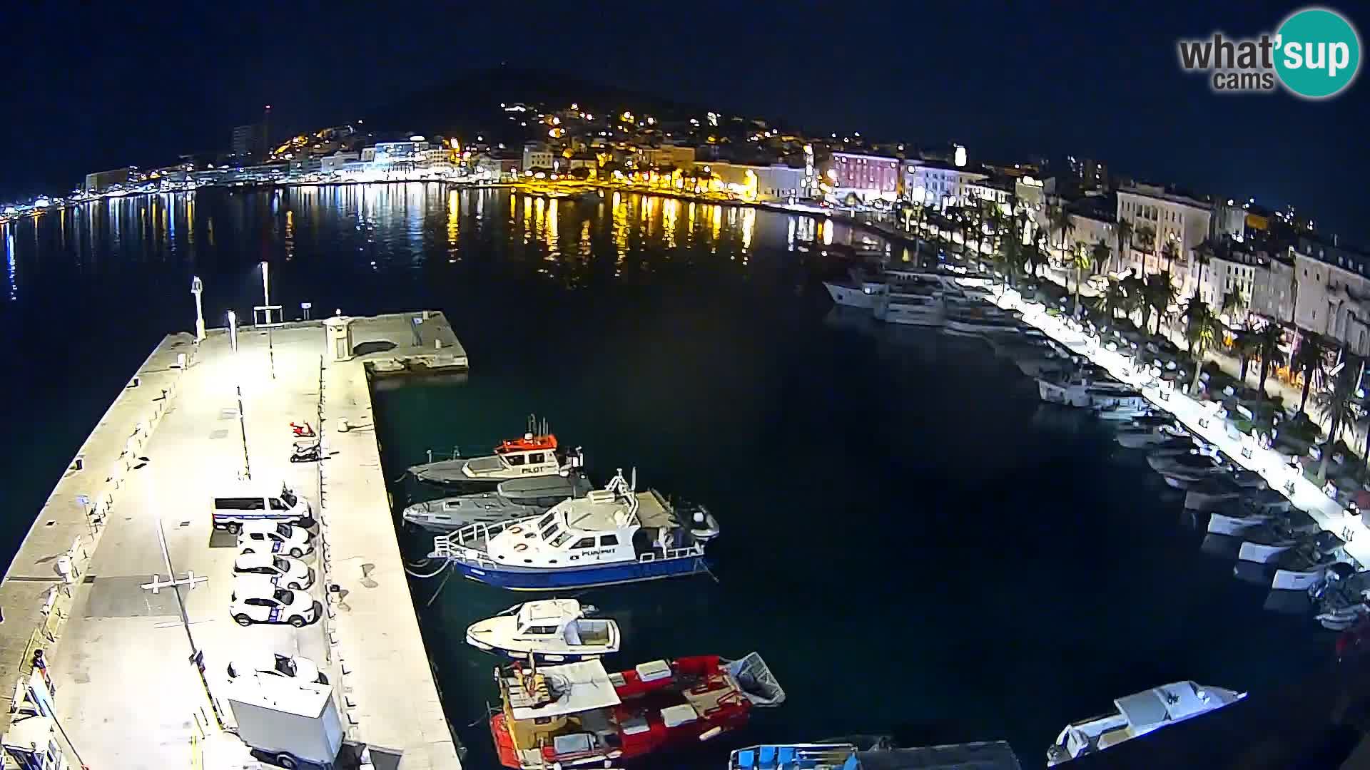 Spalato Riva panorama webcam