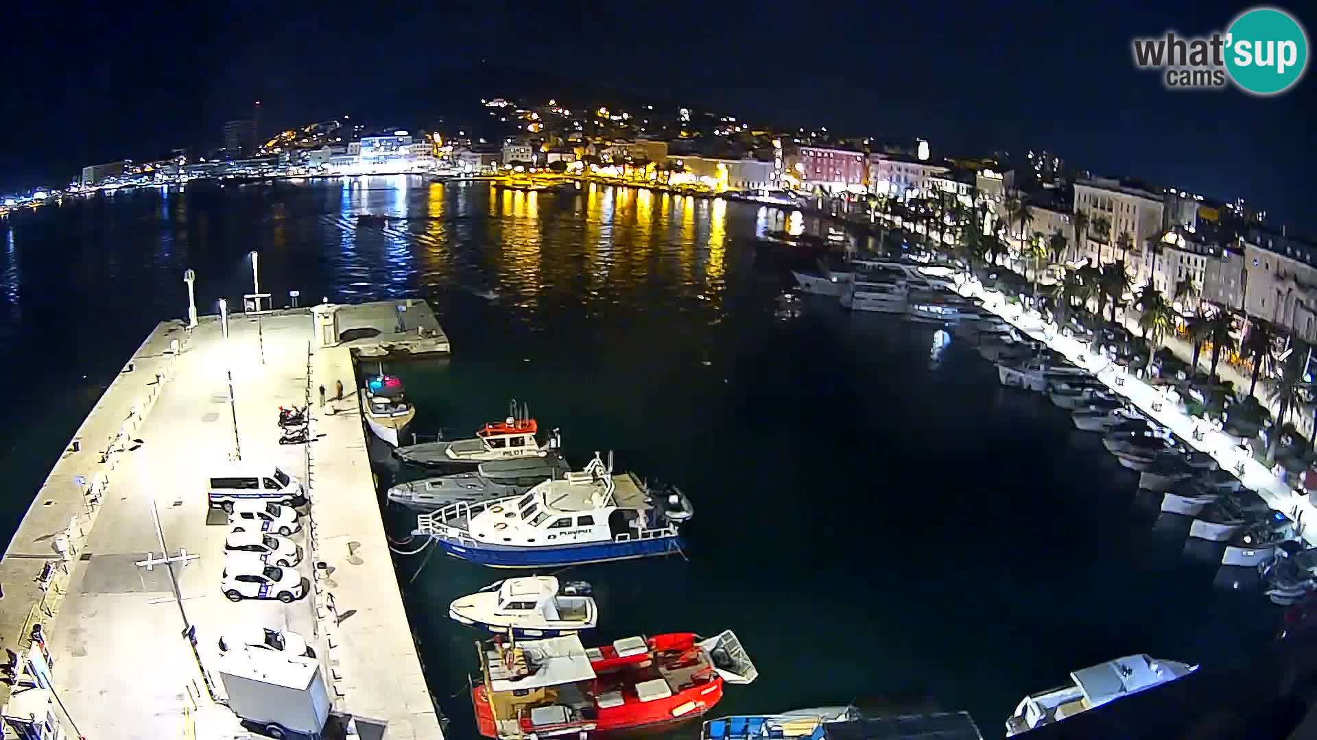 Spalato Riva panorama webcam