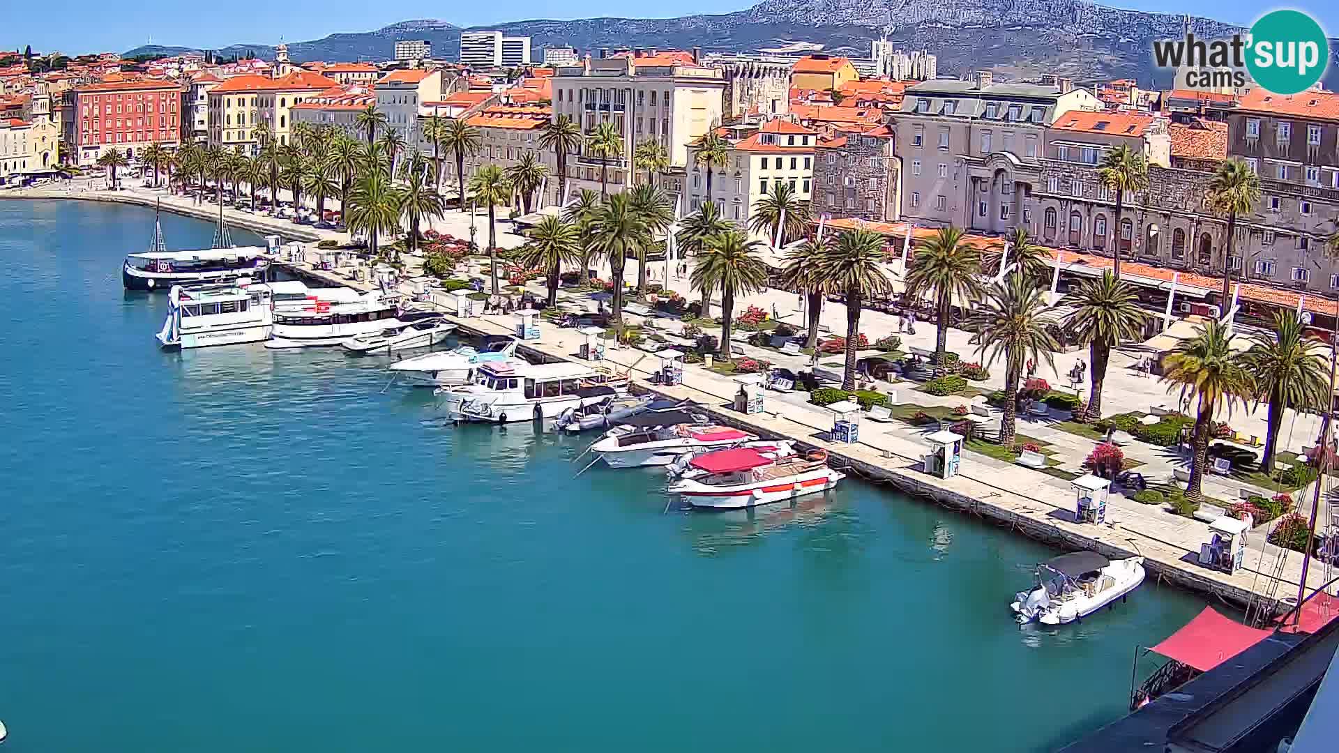 Spalato Riva panorama webcam
