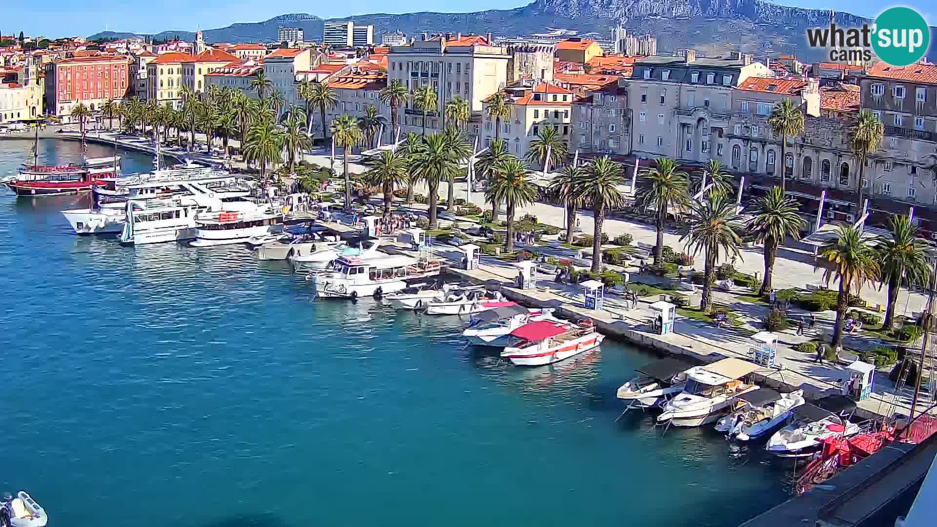 Spalato Riva panorama webcam