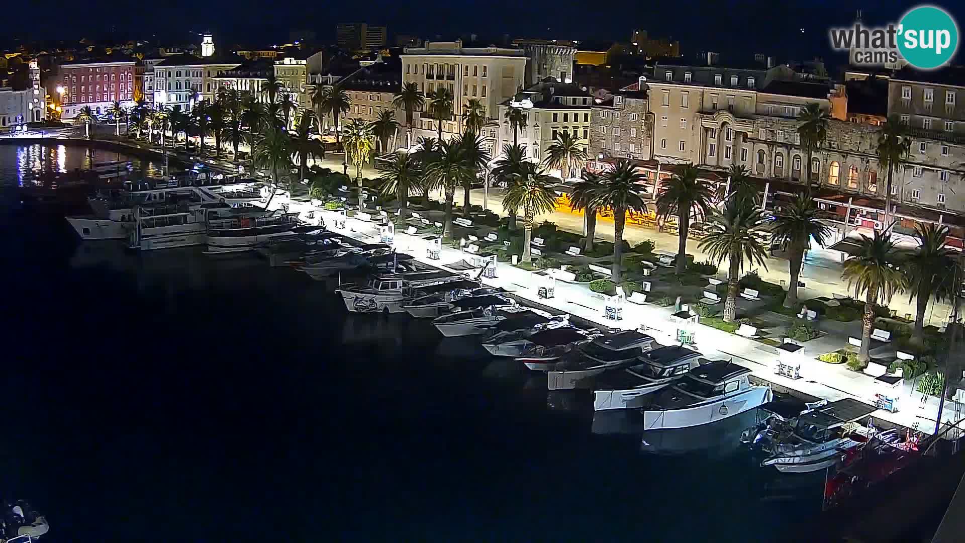 Spalato Riva panorama webcam