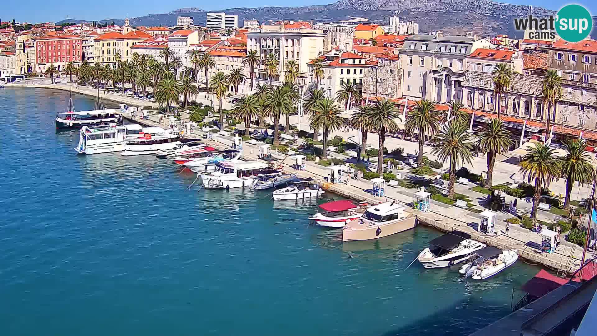 Spalato Riva panorama webcam