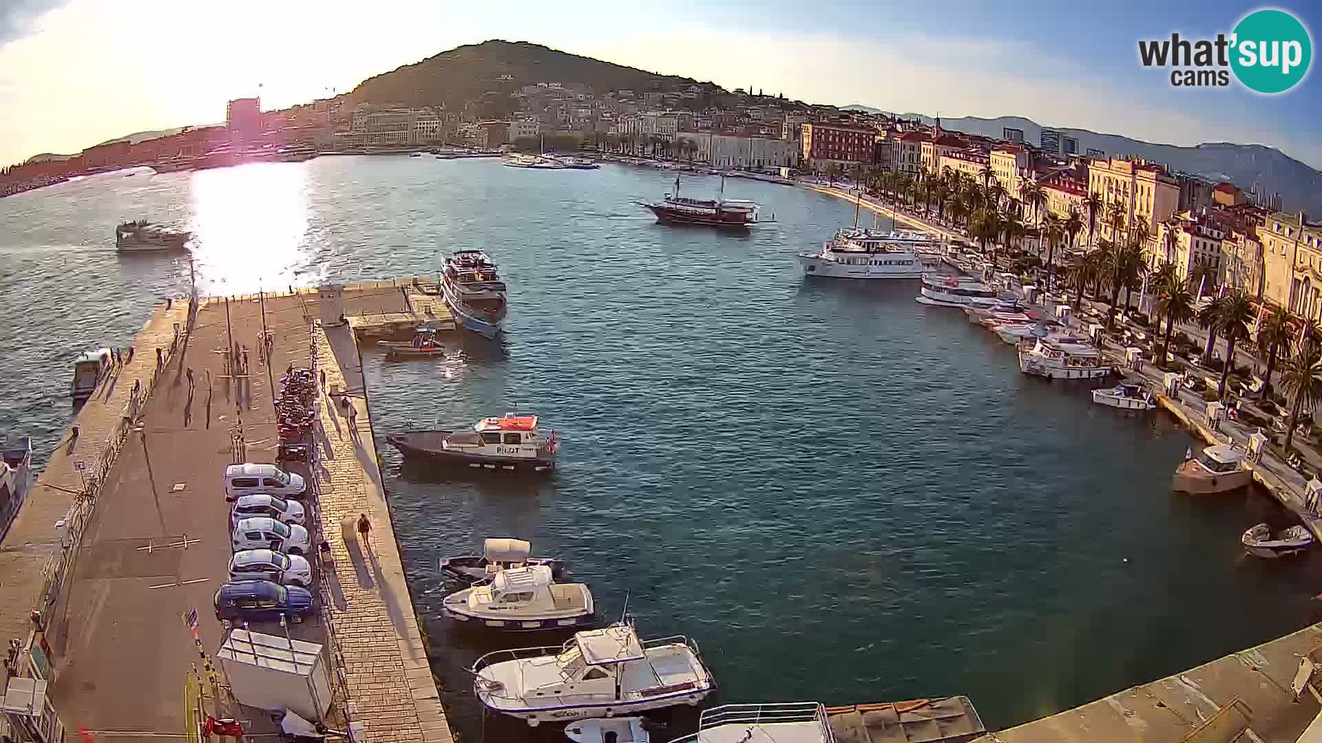 Spalato Riva panorama webcam