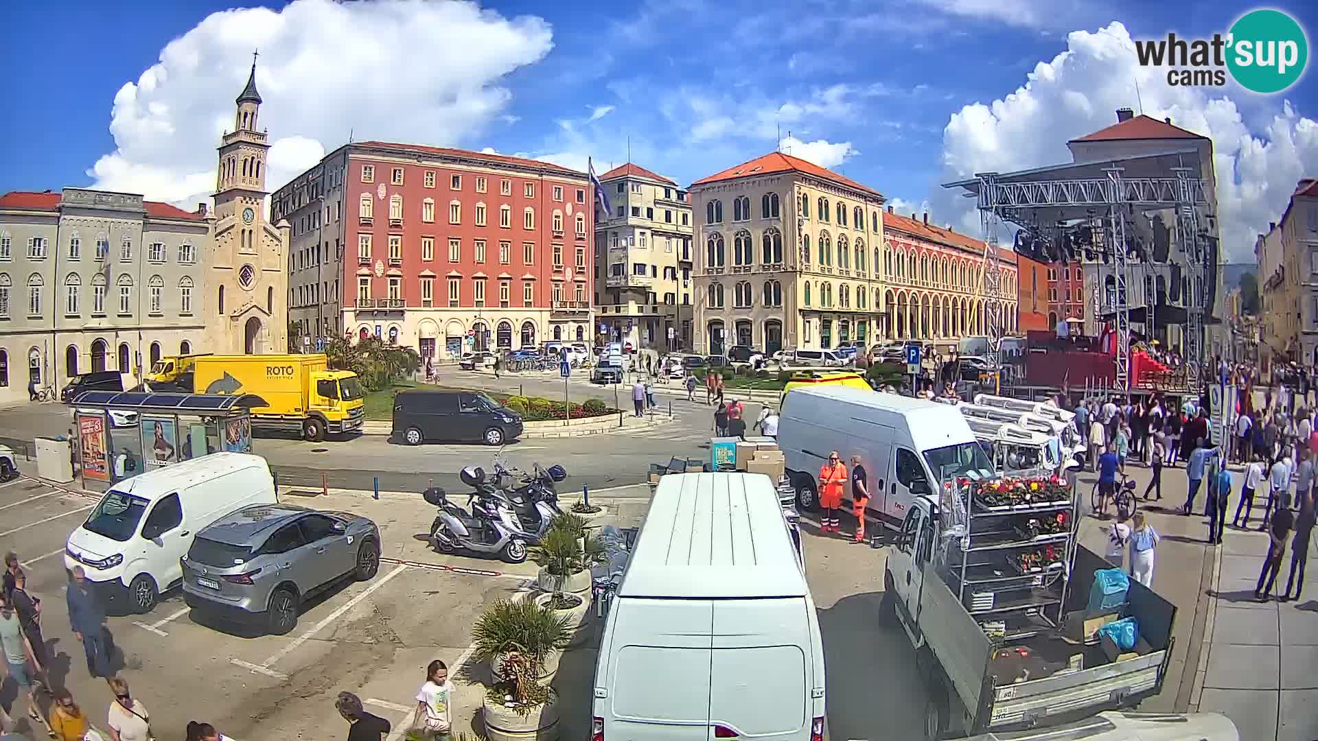 Webcam Spalato Riva – Prokurative | Piazza della Republika
