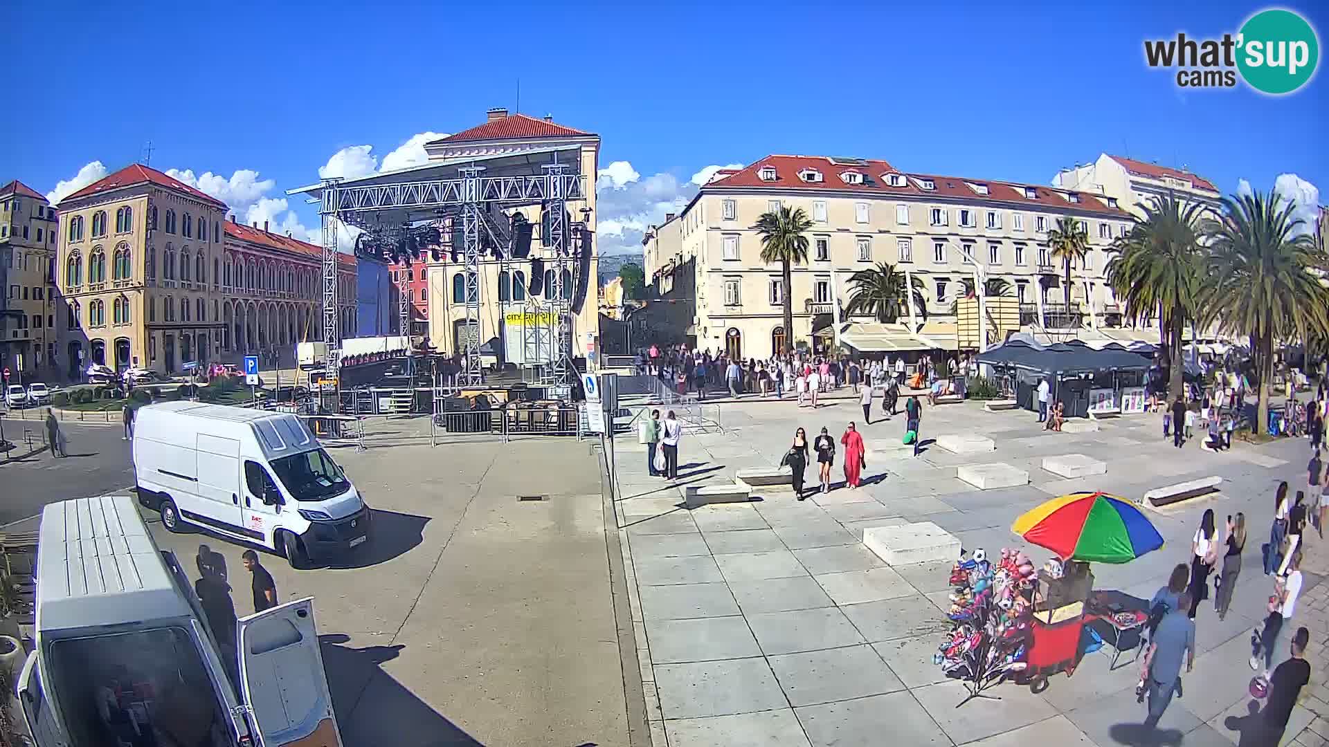Webcam Split Riva – Prokurative | Trg Republike
