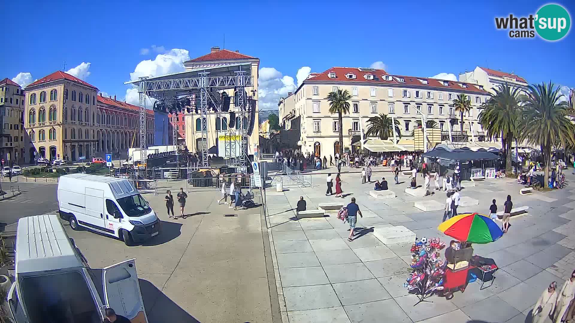 Webcam Split Riva – Prokurative | Trg Republike