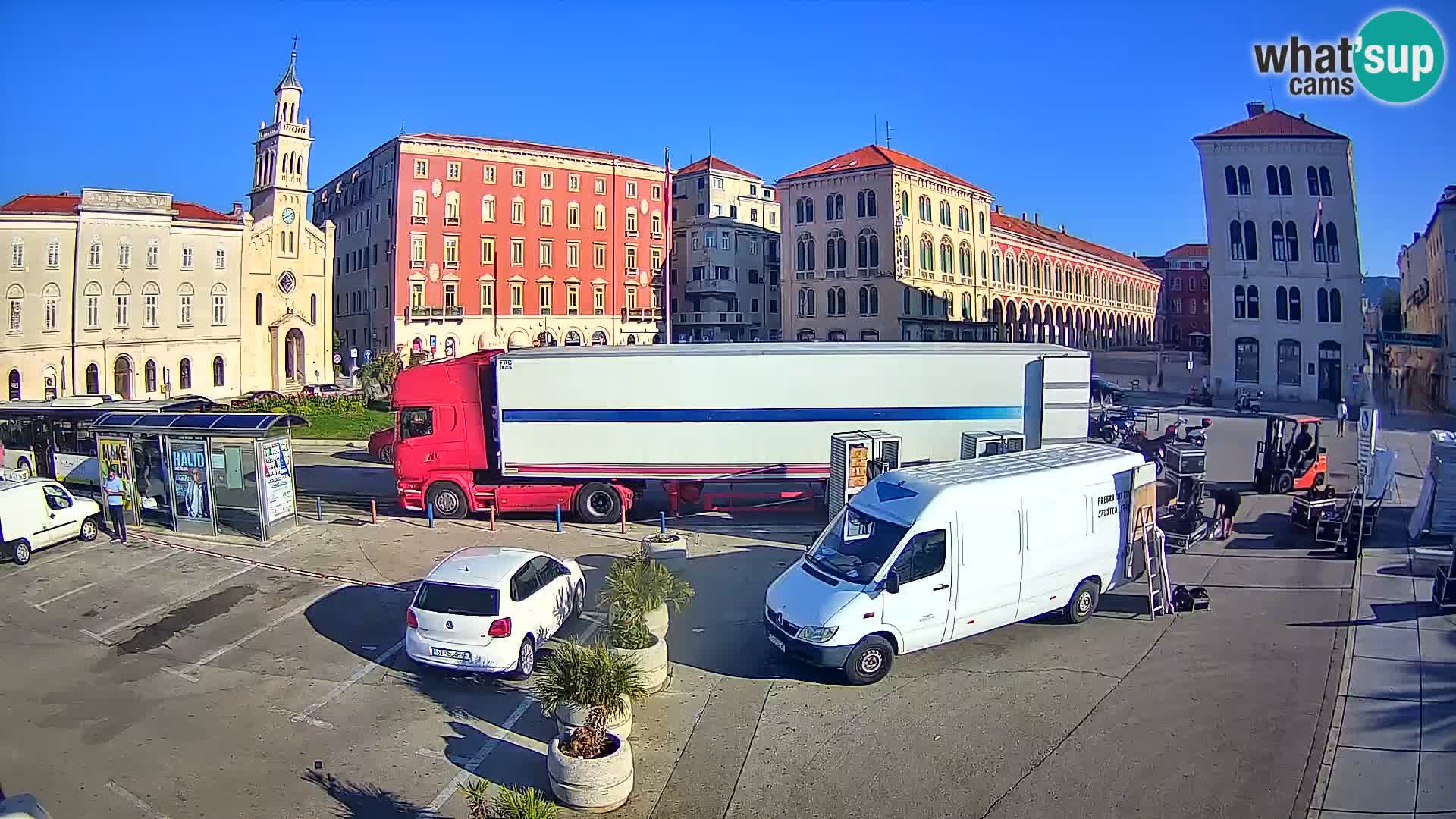 Webcam Split Riva – Prokurative | Trg Republike