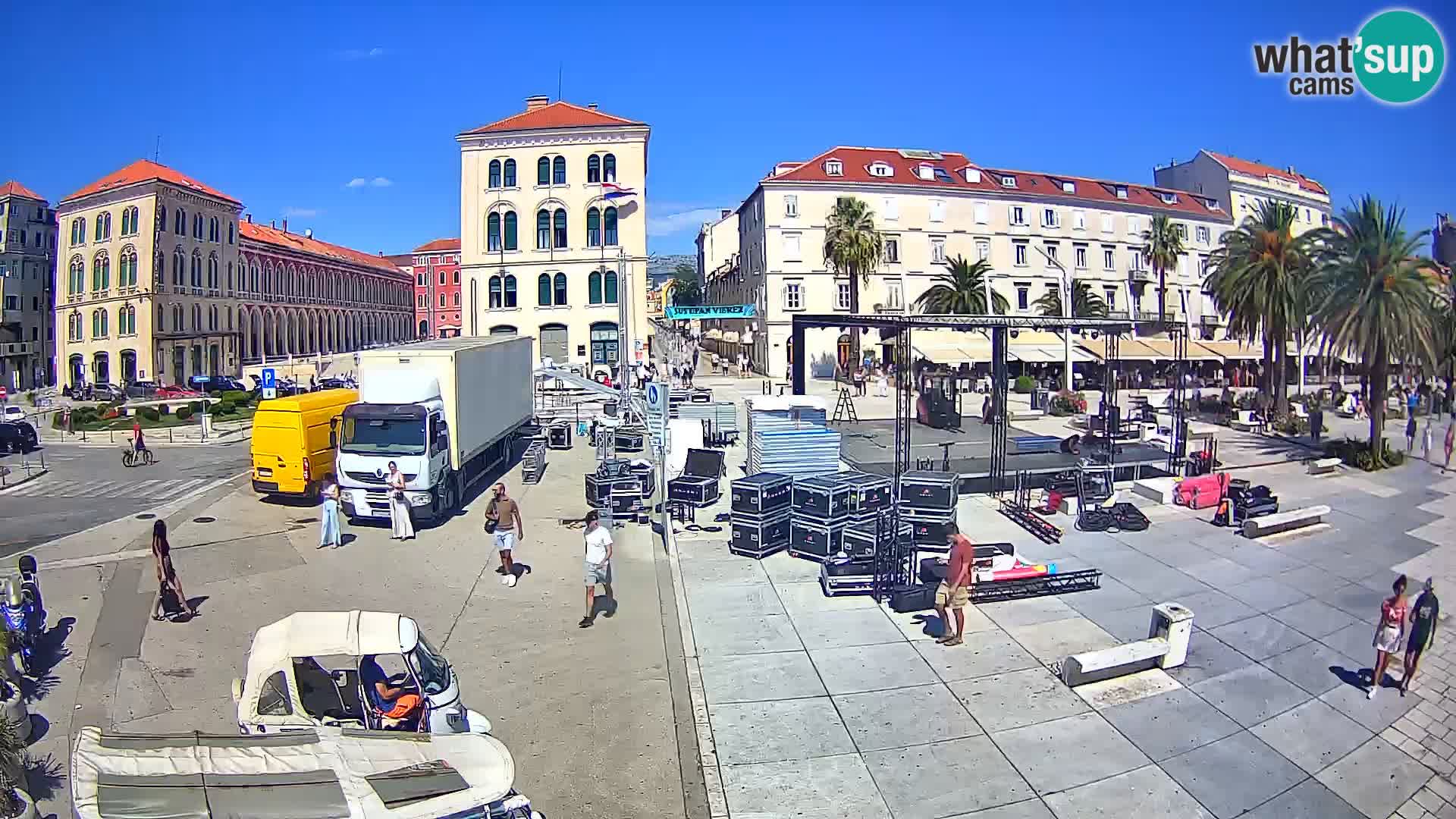 Webcam Split Riva – Prokurative | Trg Republike