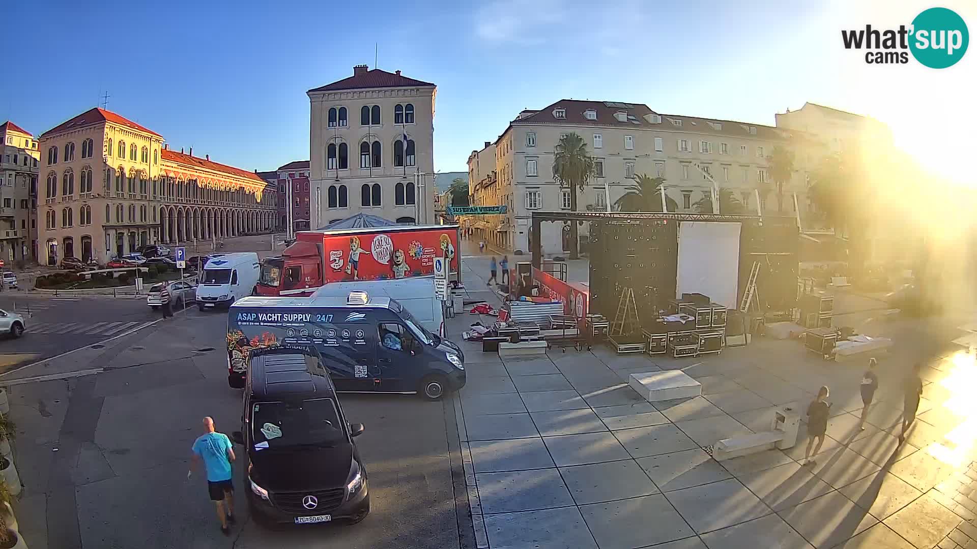 Webcam Split Riva – Prokurative | Trg Republike