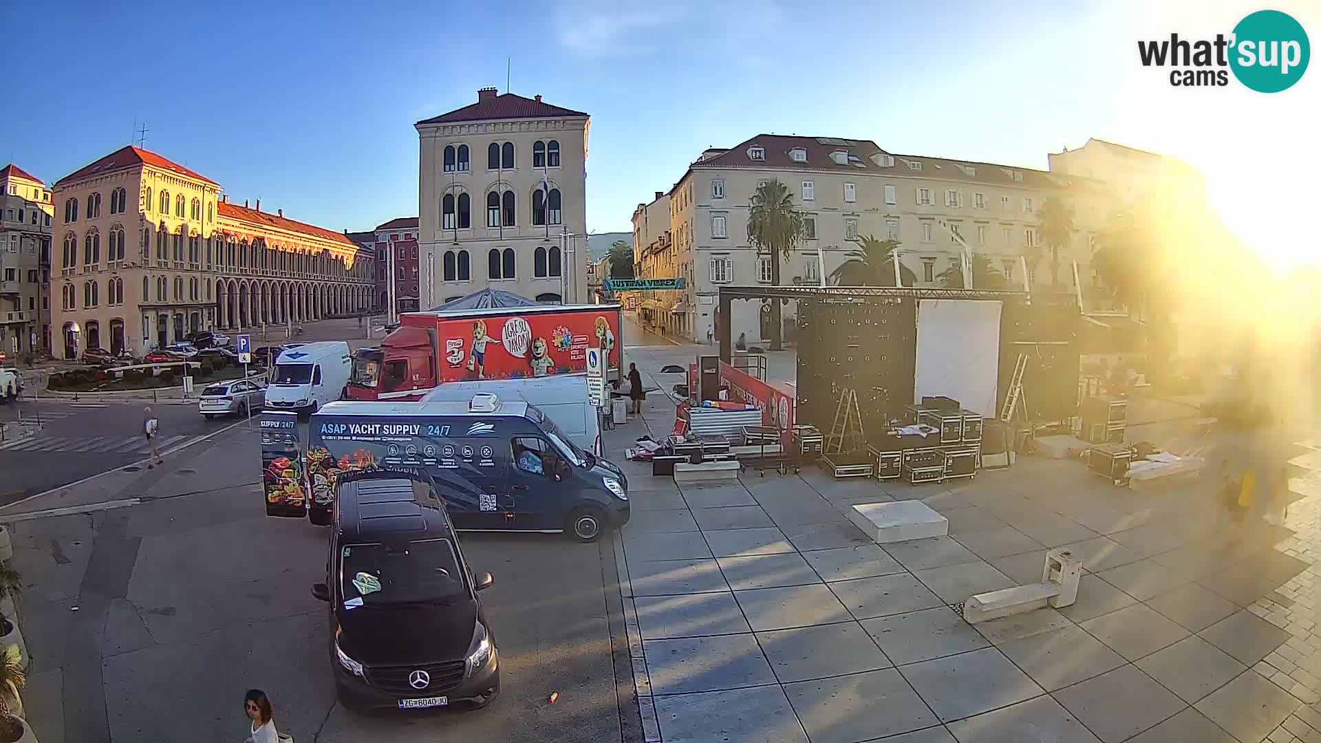 Webcam Split Riva – Prokurative | Trg Republike