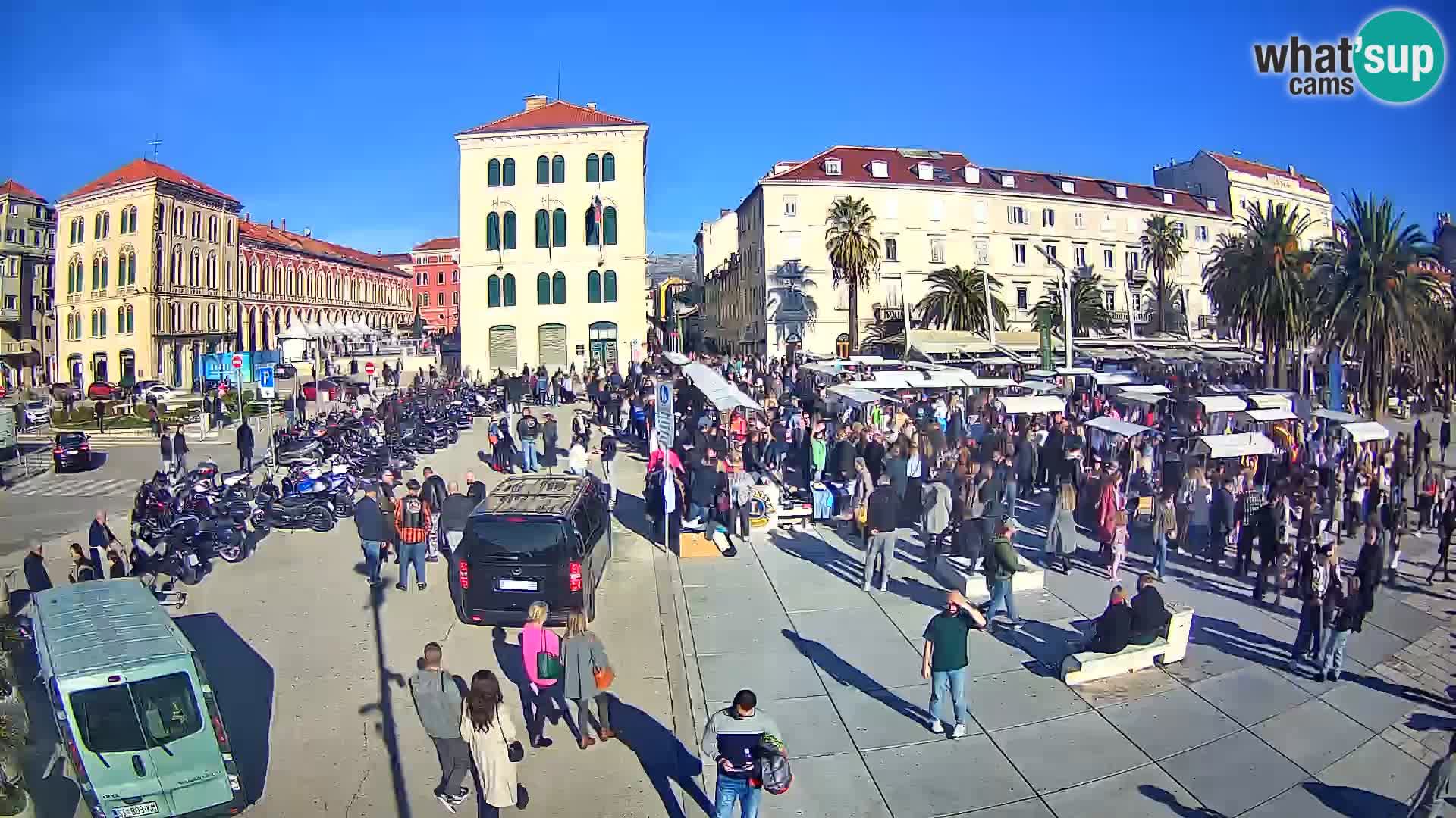 Webcam Spalato Riva – Prokurative | Piazza della Republika