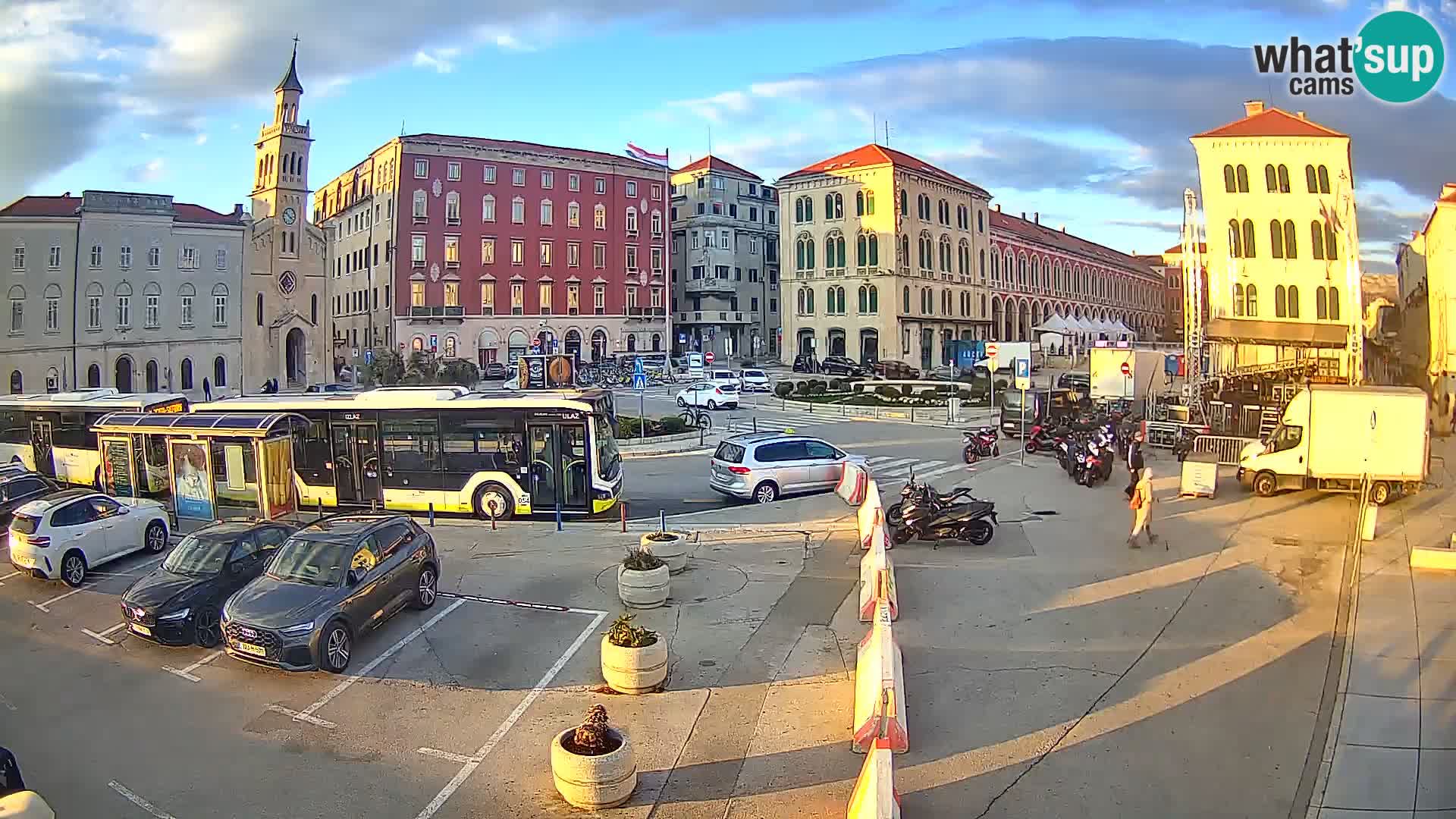 Webcam Split Riva – Prokurative | Trg Republike