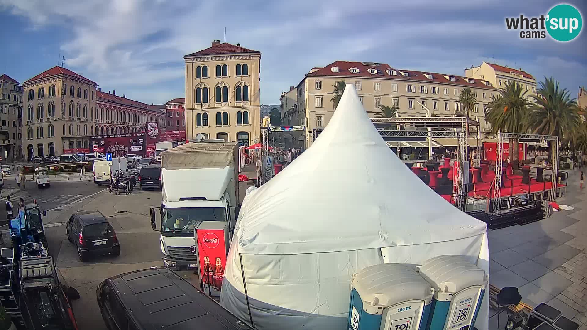 Webcam Split Riva – Prokurative | Trg Republike