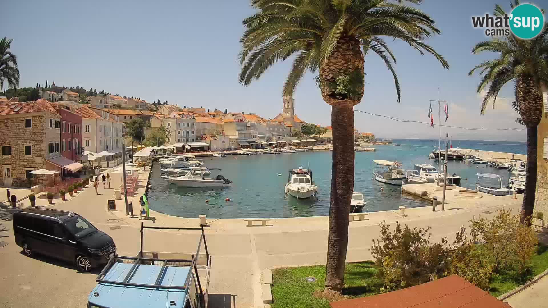 Webcam Sutivan Mandrač – Vista live dall’isola di Brač