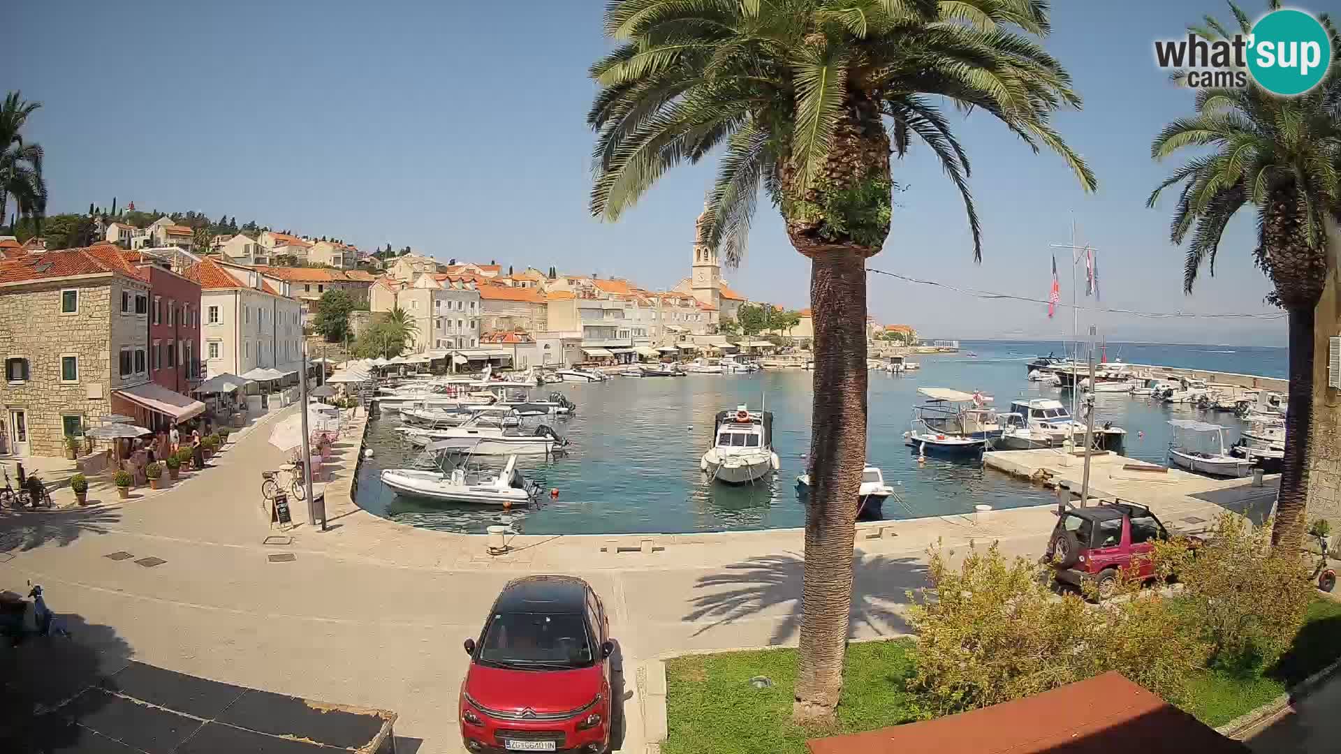 Webcam Sutivan Mandrač – Vista live dall’isola di Brač