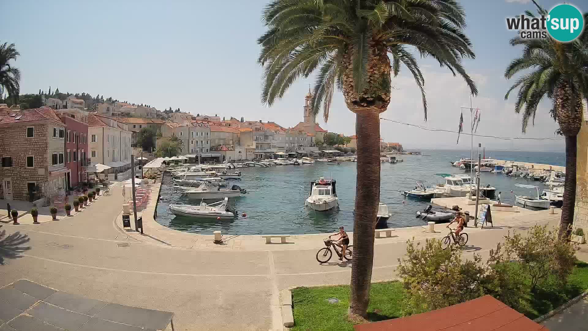 Spletna kamera Sutivan Mandrač – Pogled v živo z otoka Brač