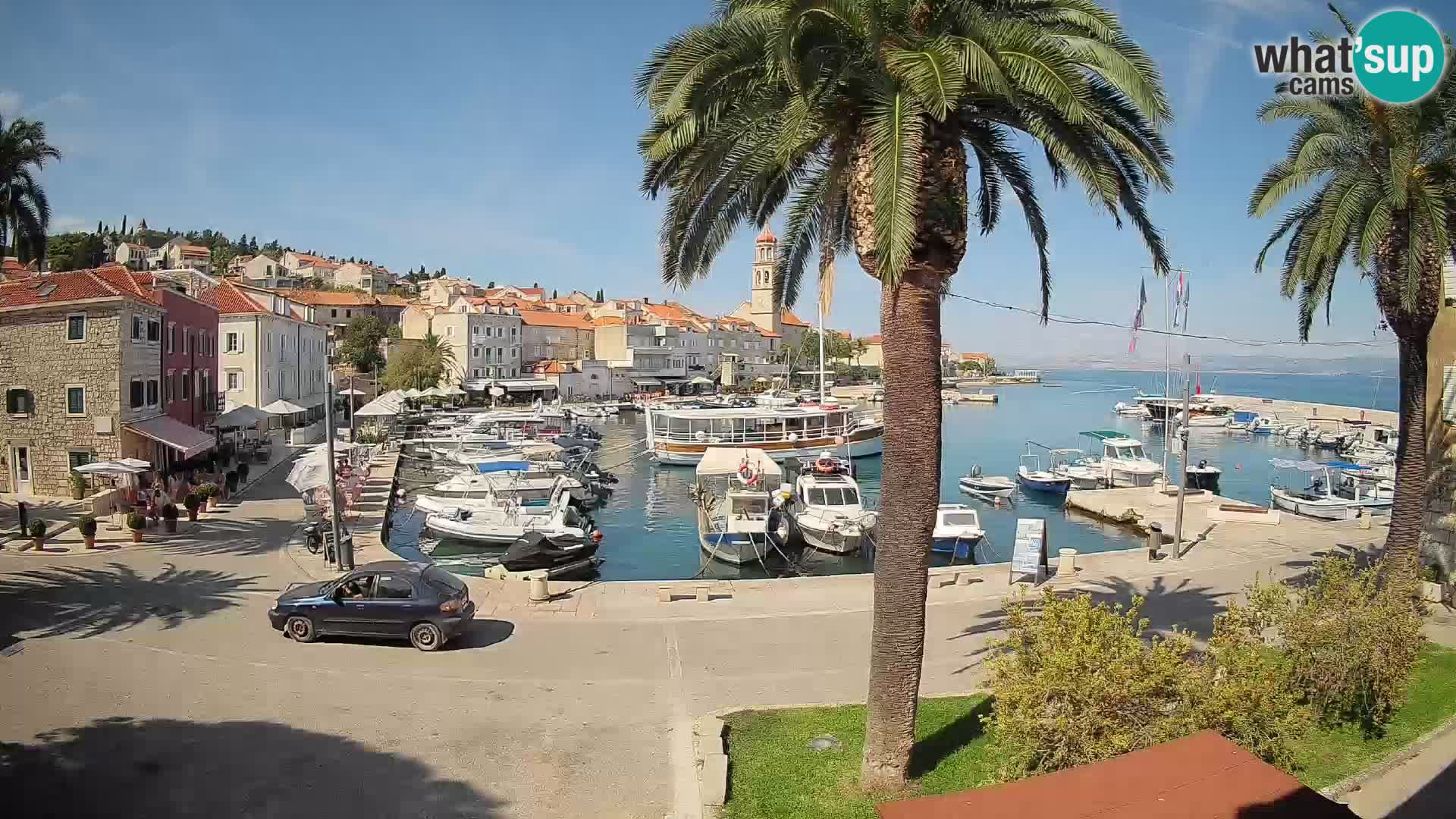 Caméra en direct Sutivan Mandrač – Vue en direct depuis l’île de Brač