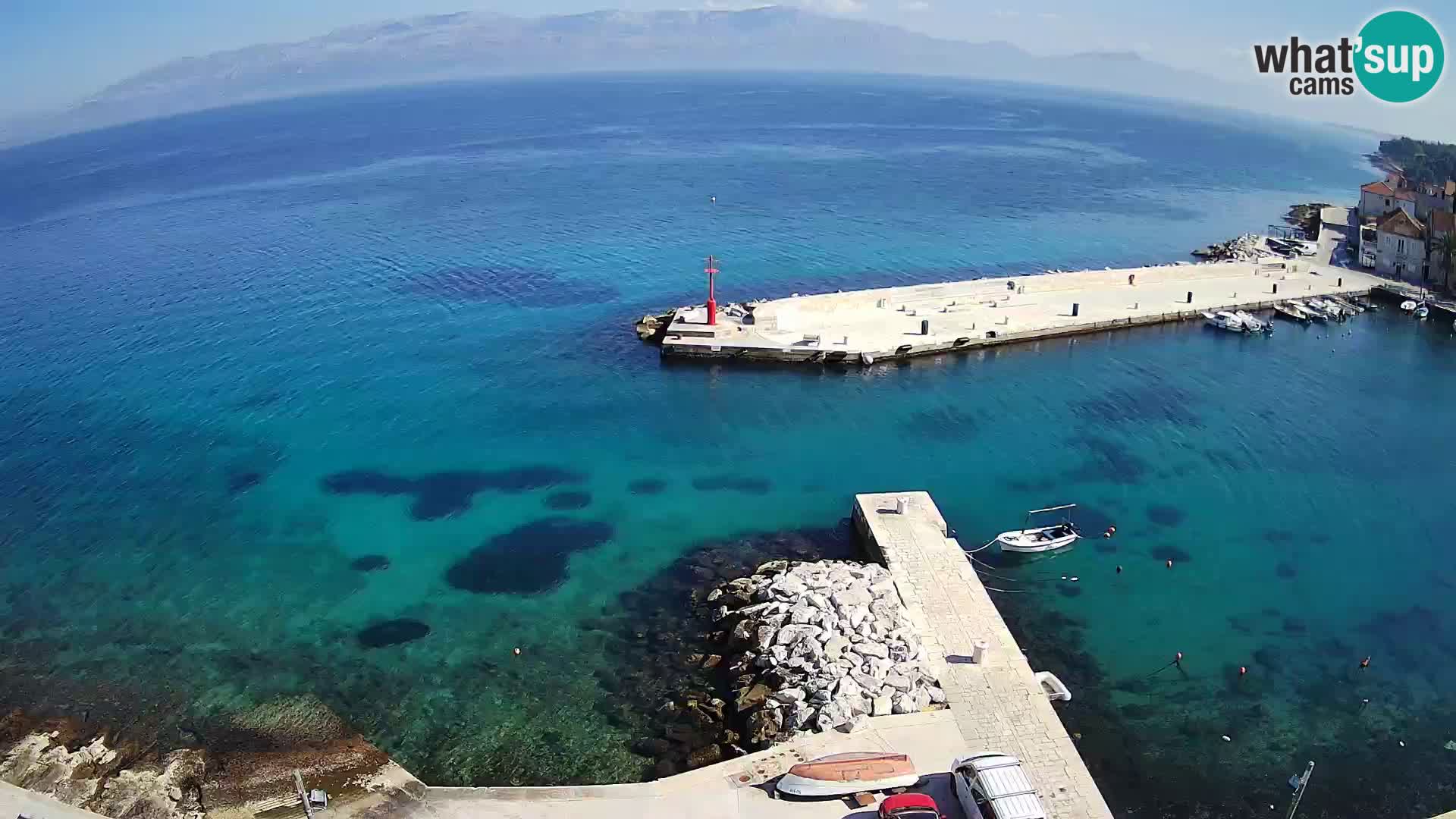 Webcam Sutivan Panorama – Vista en vivo desde la isla de Brač