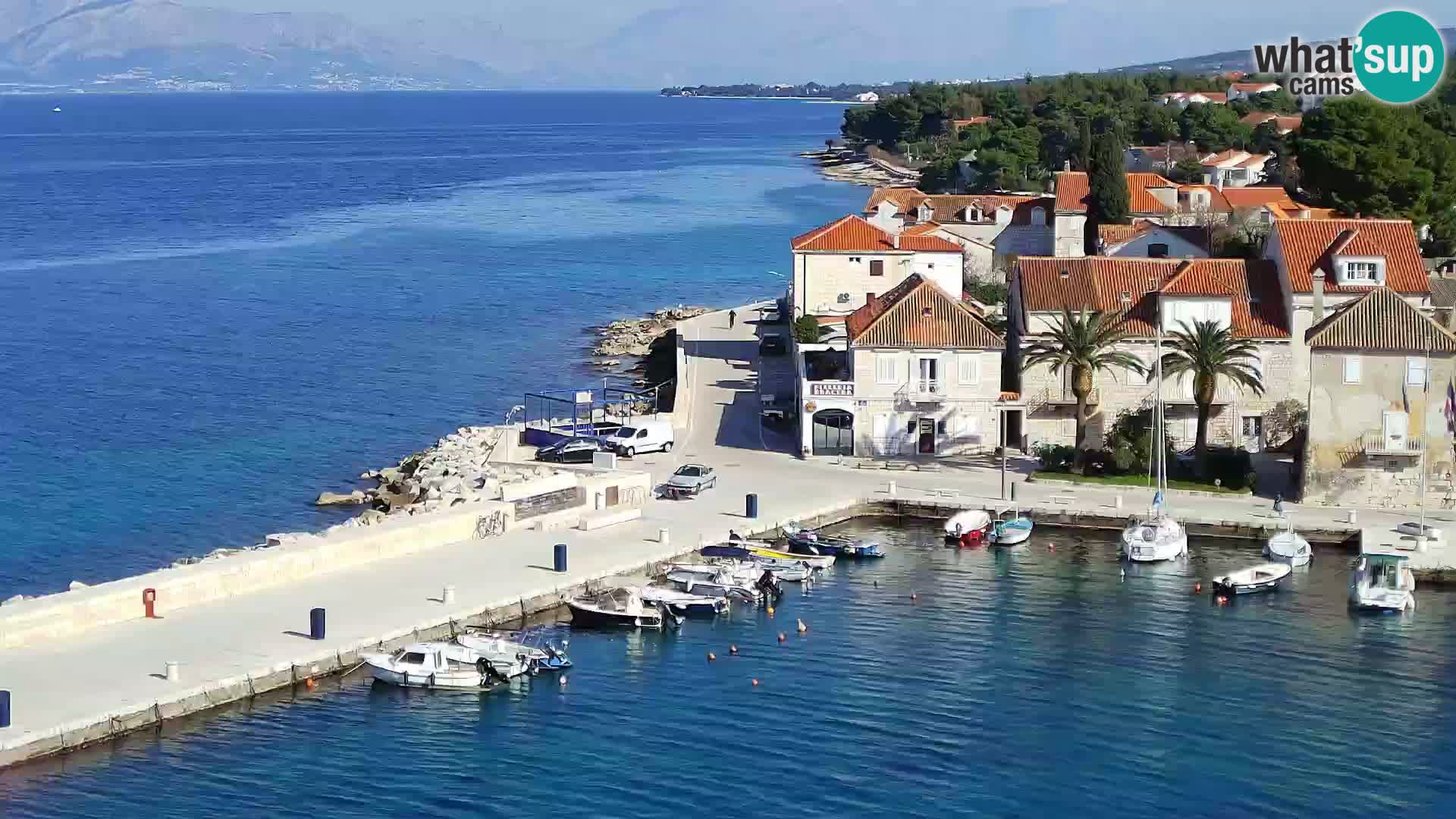Webcam Sutivan panorama – Vista live dall’isola di Brač