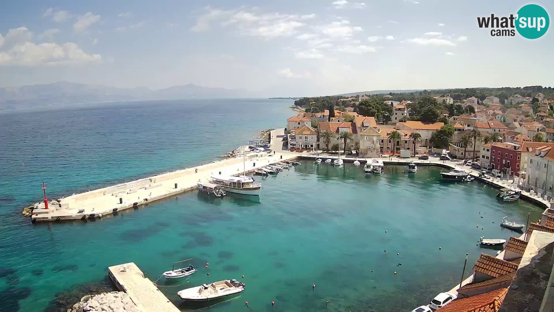 Web kamera Sutivan panorama – Pogled uživo s otoka Brača