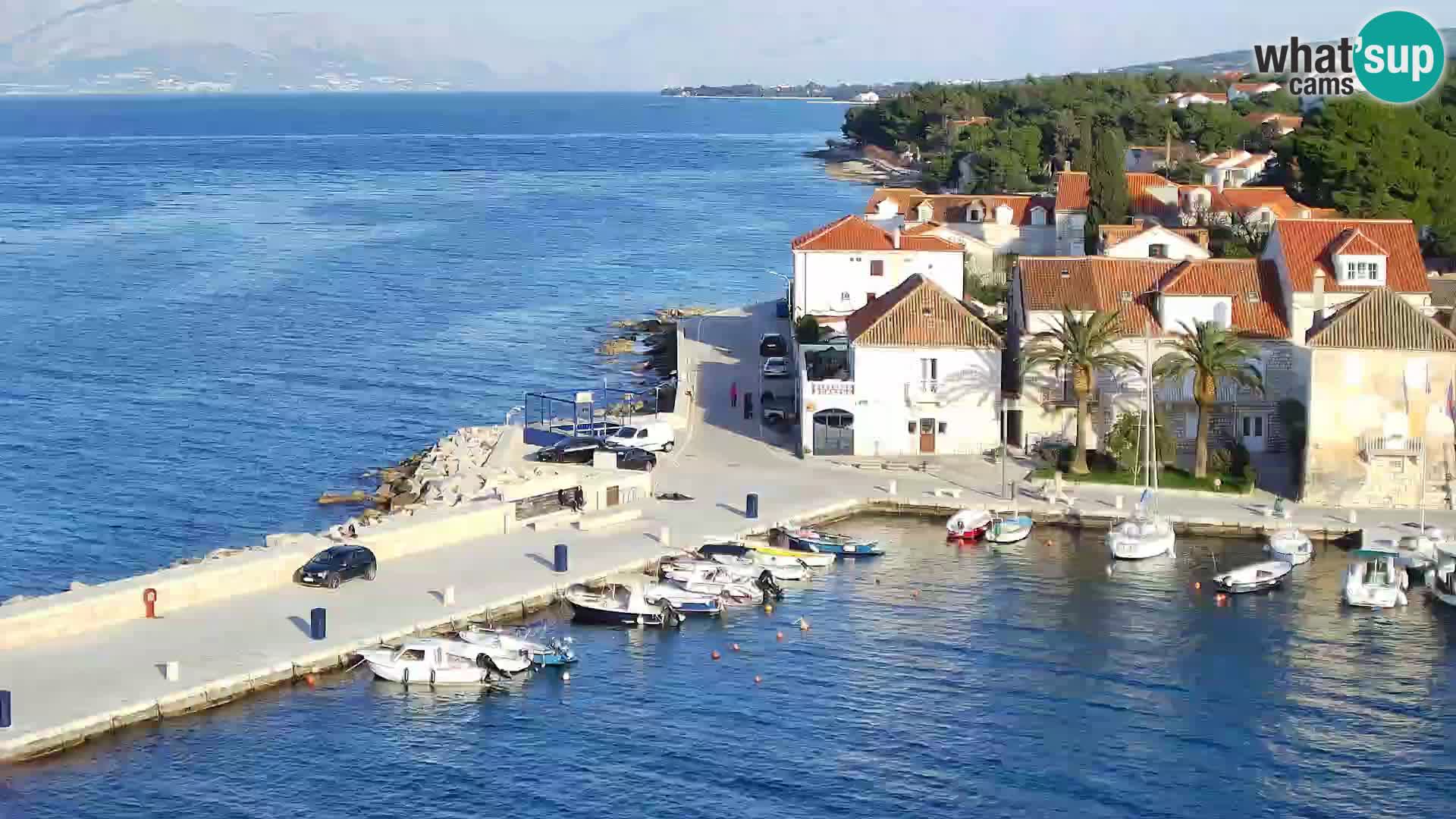 Spletna kamera Sutivan panorama – pogled v živo z otoka Brač