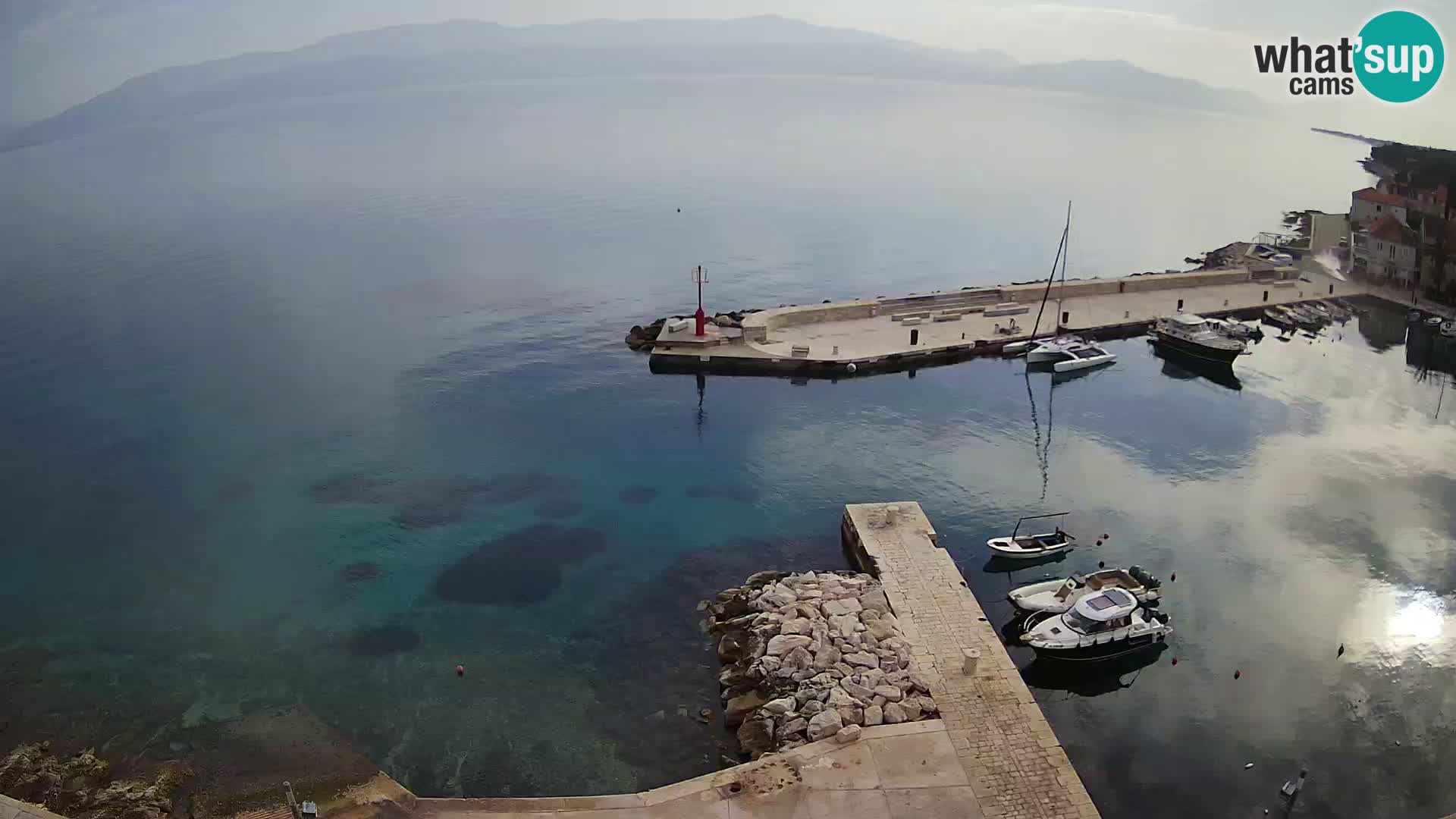 Webcam Sutivan Panorama – Vista en vivo desde la isla de Brač