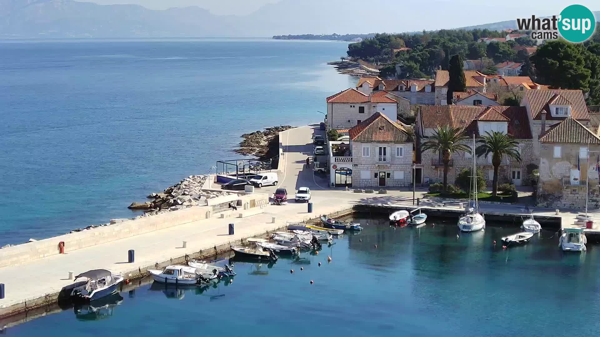 Web kamera Sutivan panorama – Pogled uživo s otoka Brača