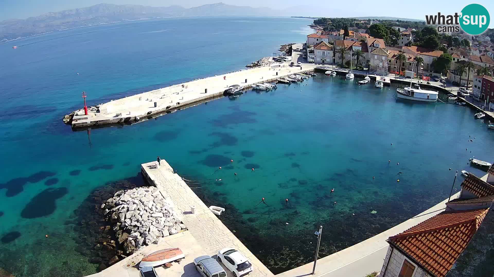 Webcam Sutivan Panorama – Vista en vivo desde la isla de Brač
