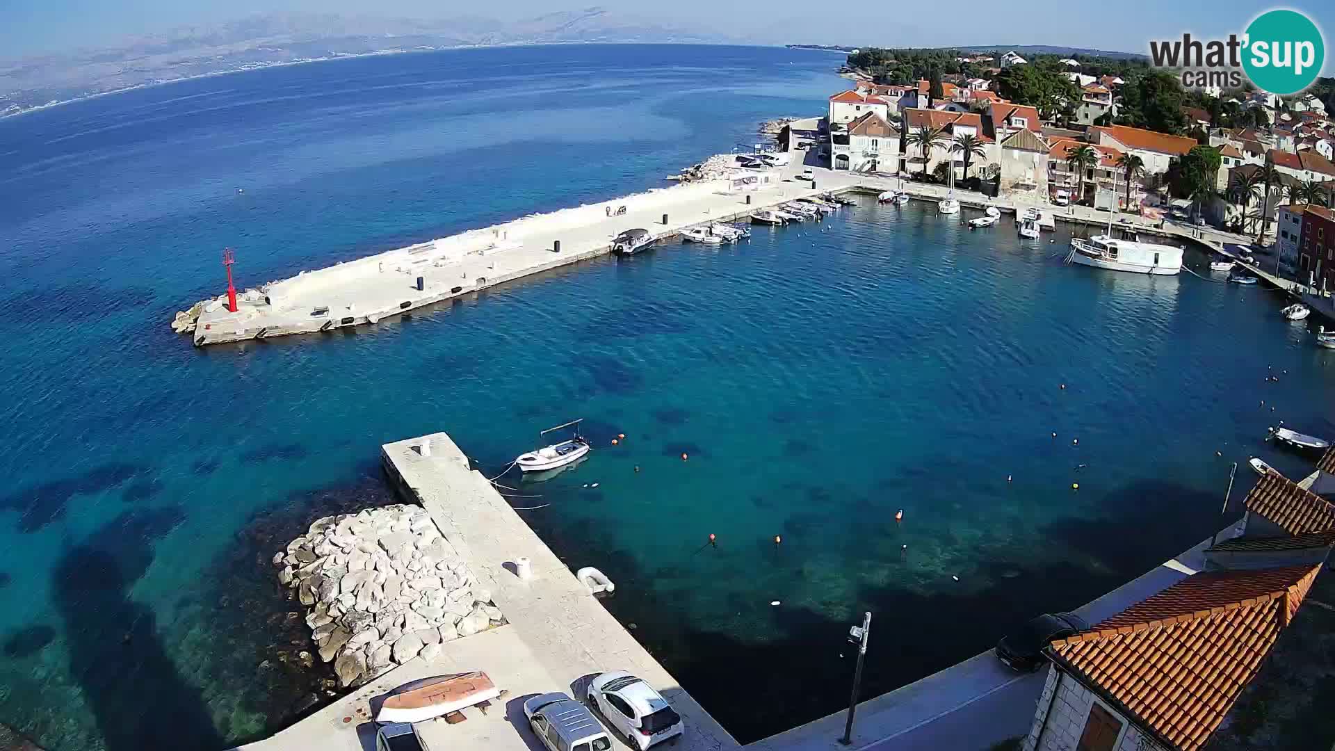 Web kamera Sutivan panorama – Pogled uživo s otoka Brača