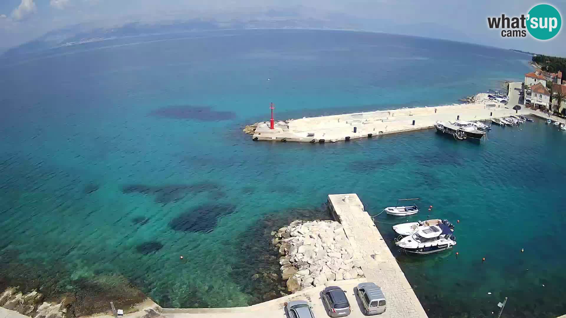 Webcam Sutivan panorama – Vista live dall’isola di Brač