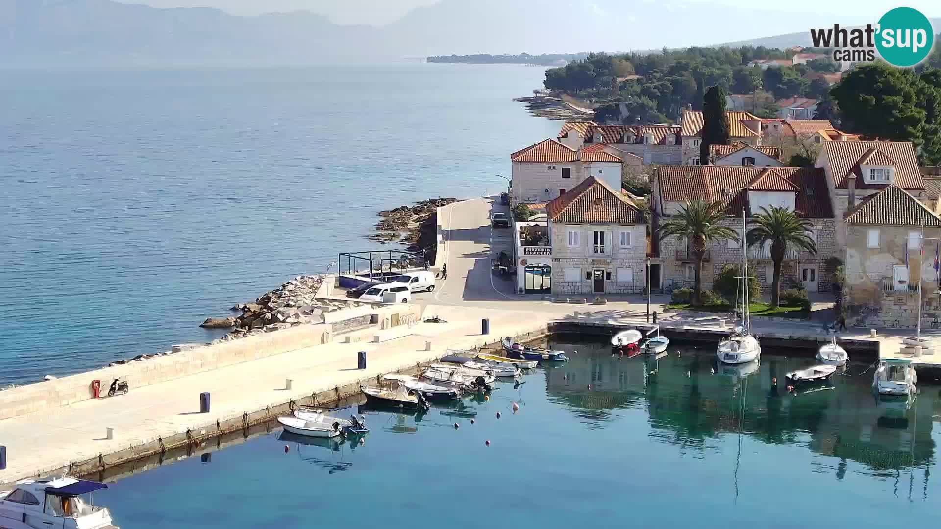 Webcam Sutivan panorama – Vista live dall’isola di Brač