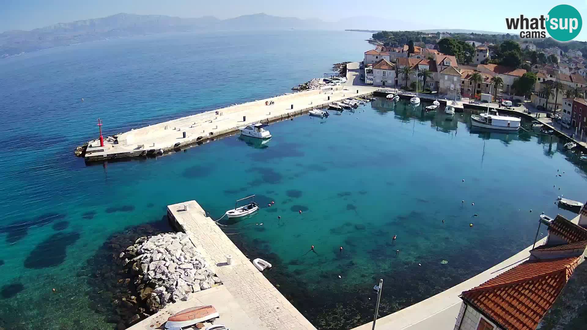 Webcam Sutivan panorama – Vista live dall’isola di Brač