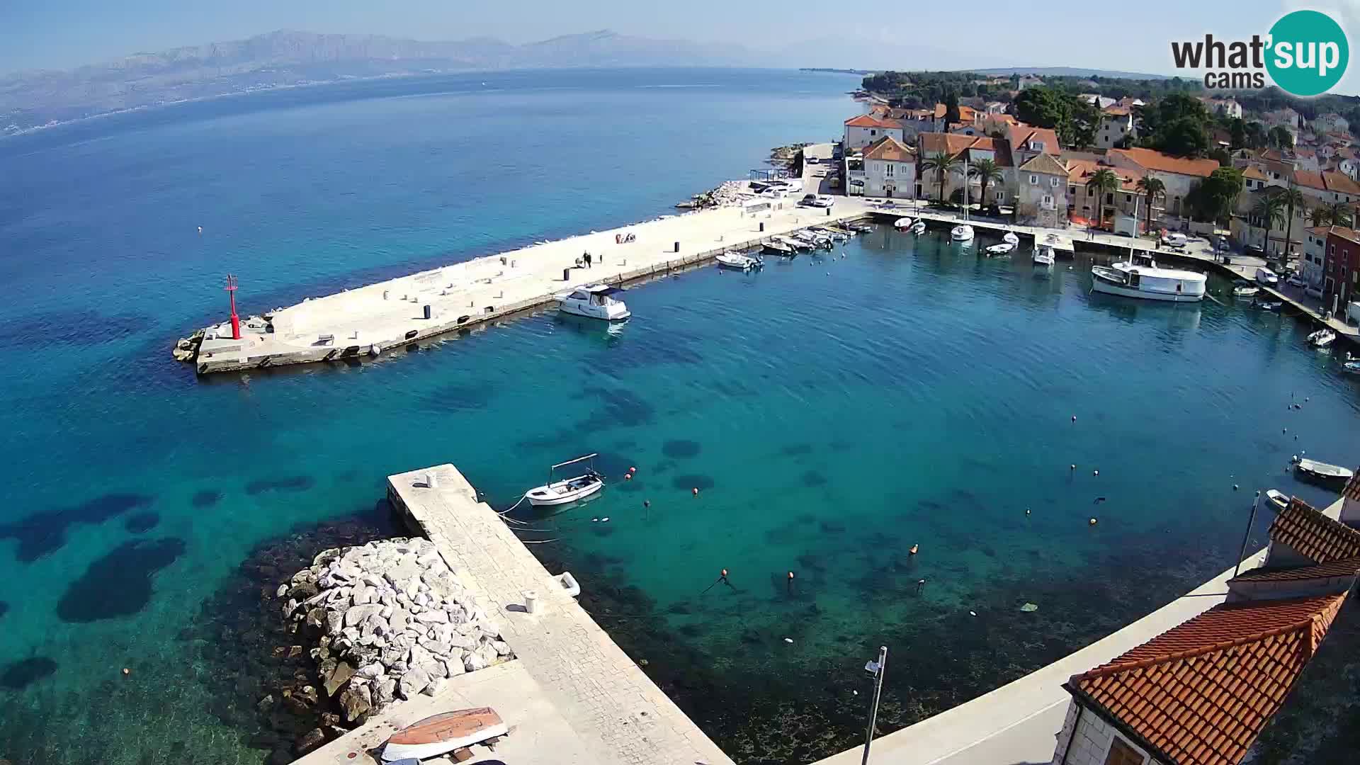 Webcam Sutivan Panorama – Vista en vivo desde la isla de Brač