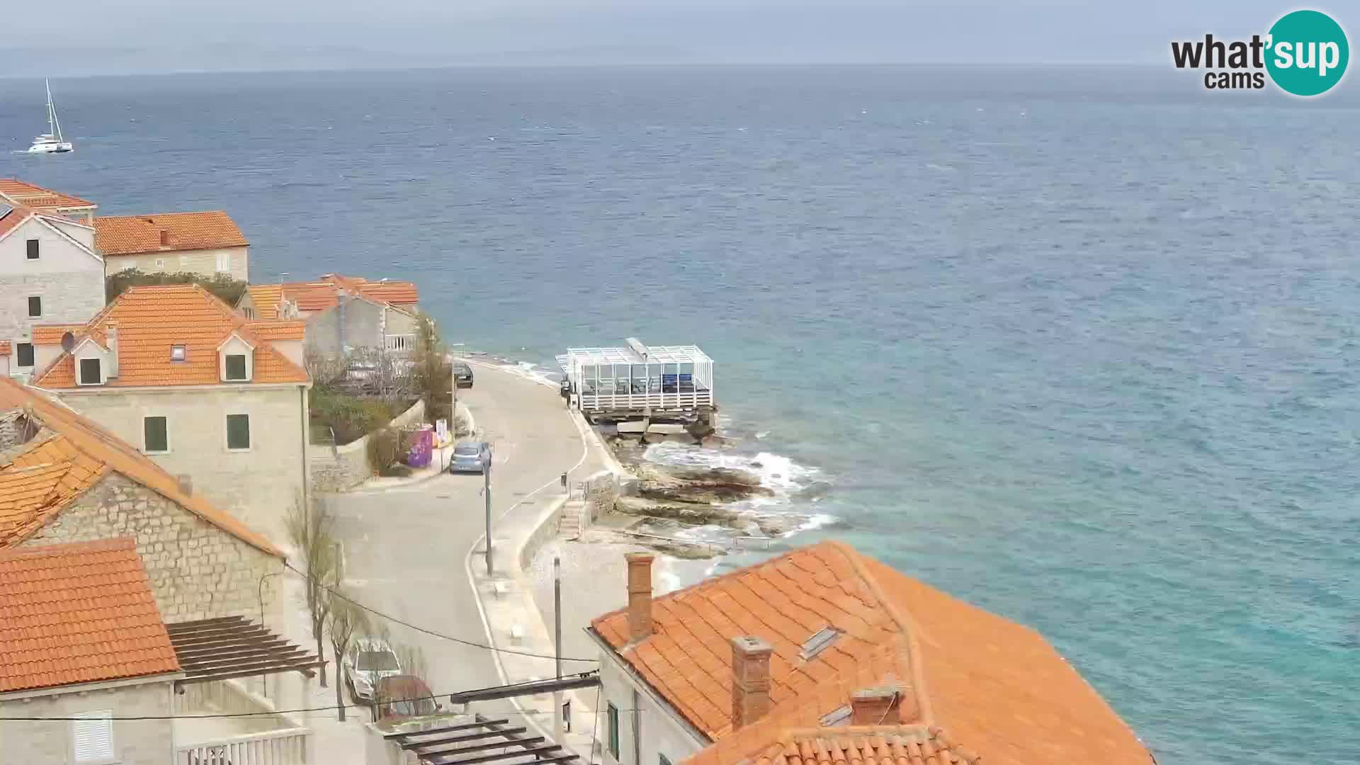 Web kamera Sutivan panorama – Pogled uživo s otoka Brača