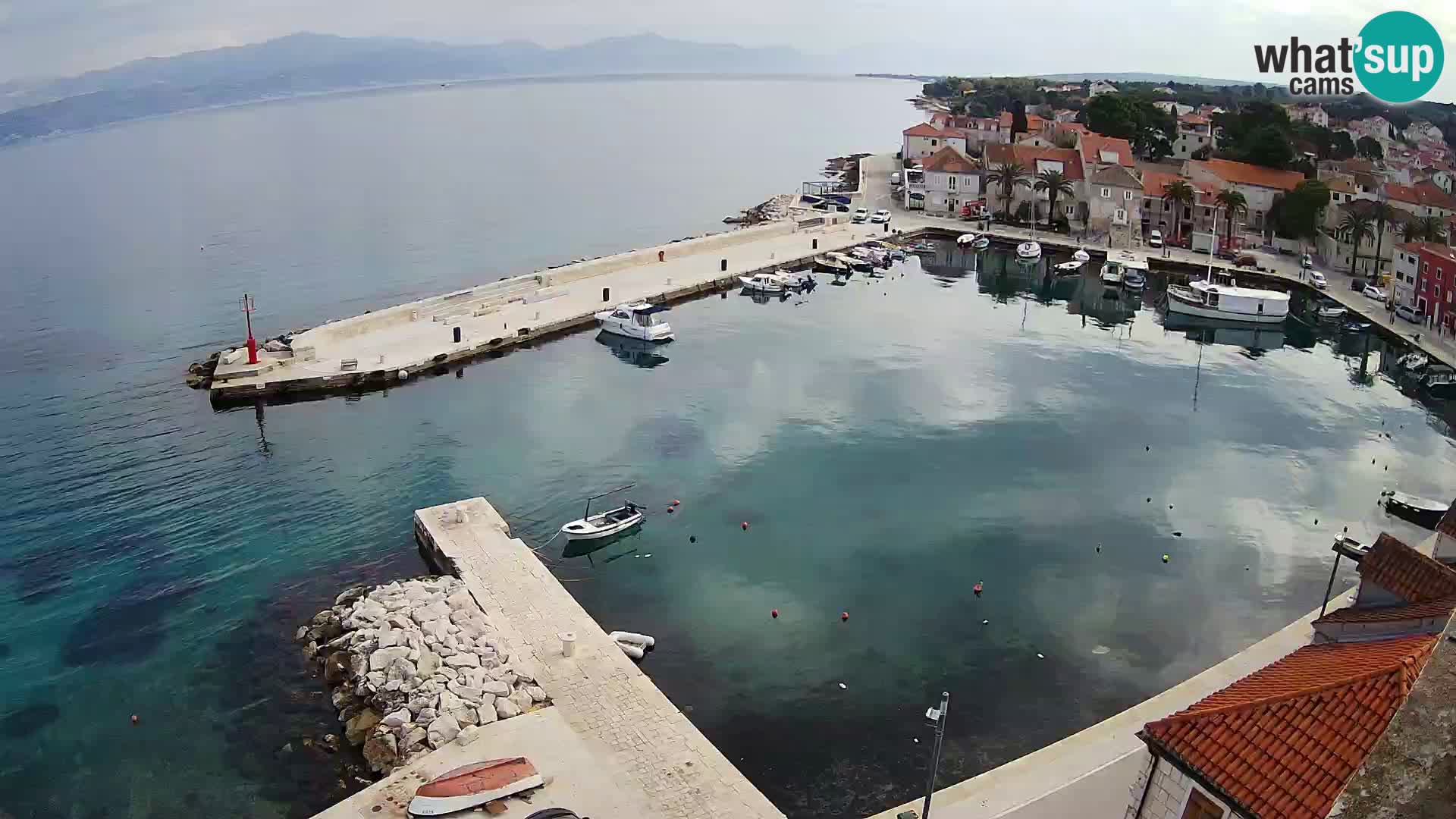 Web kamera Sutivan panorama – Pogled uživo s otoka Brača