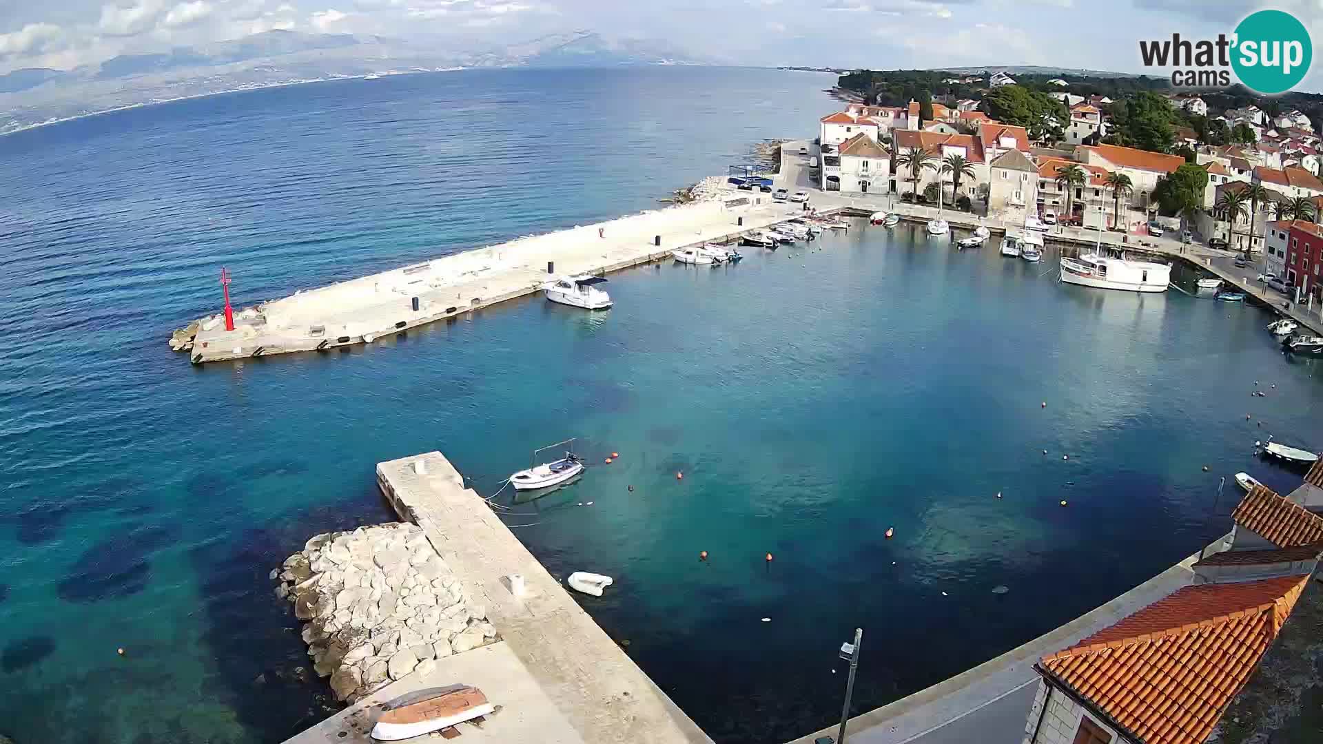 Web kamera Sutivan panorama – Pogled uživo s otoka Brača