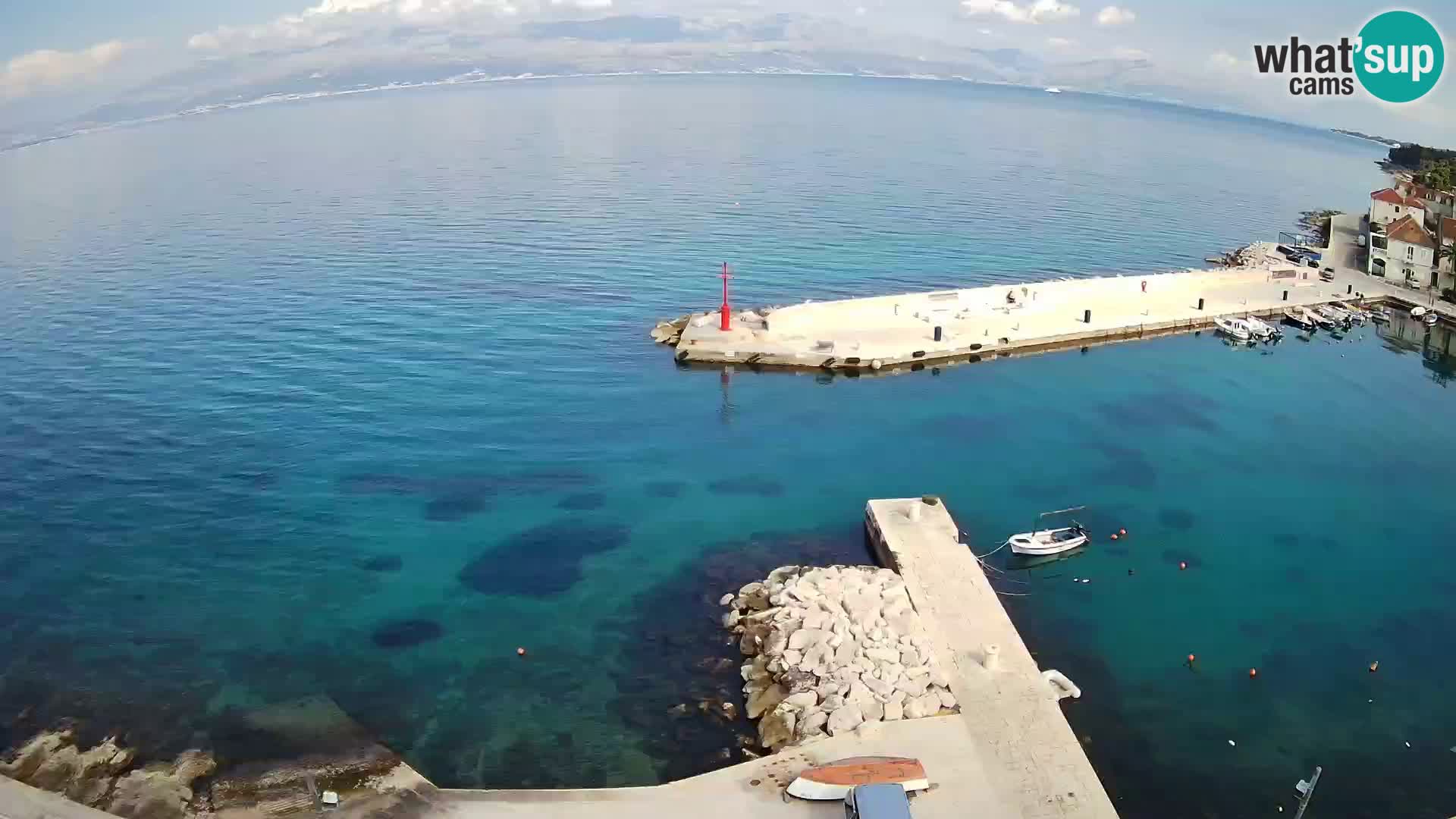 Webcam Sutivan Panorama – Vista en vivo desde la isla de Brač
