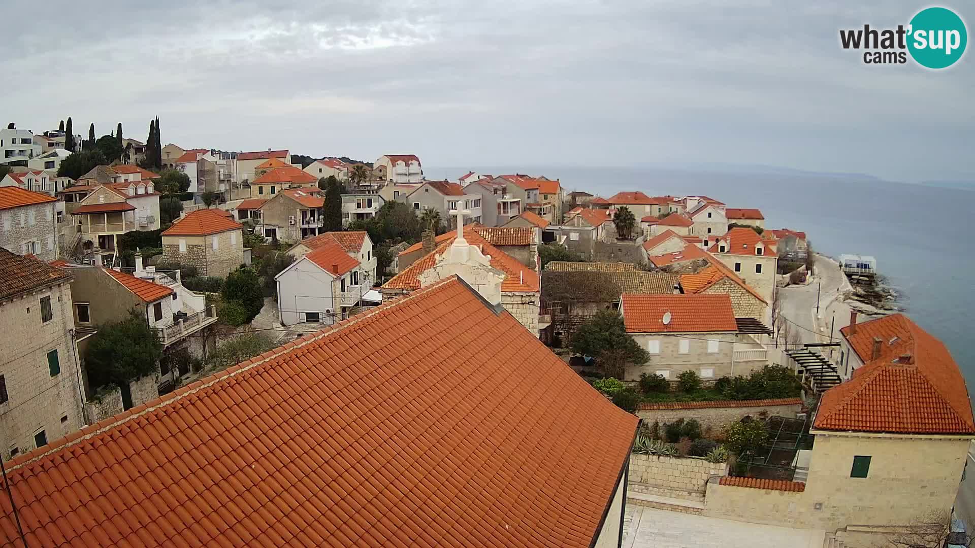 Webcam Sutivan panorama – Vista live dall’isola di Brač