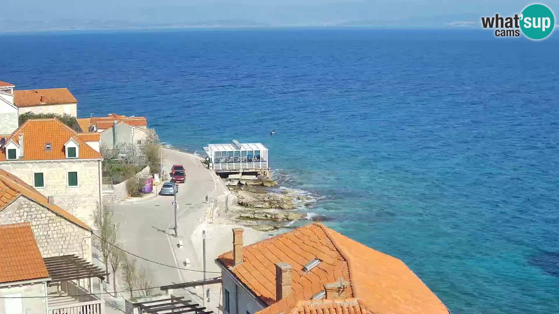 Spletna kamera Sutivan panorama – pogled v živo z otoka Brač