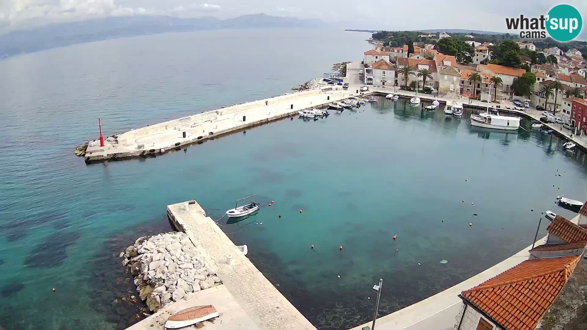 Webcam Sutivan Panorama – Vista en vivo desde la isla de Brač